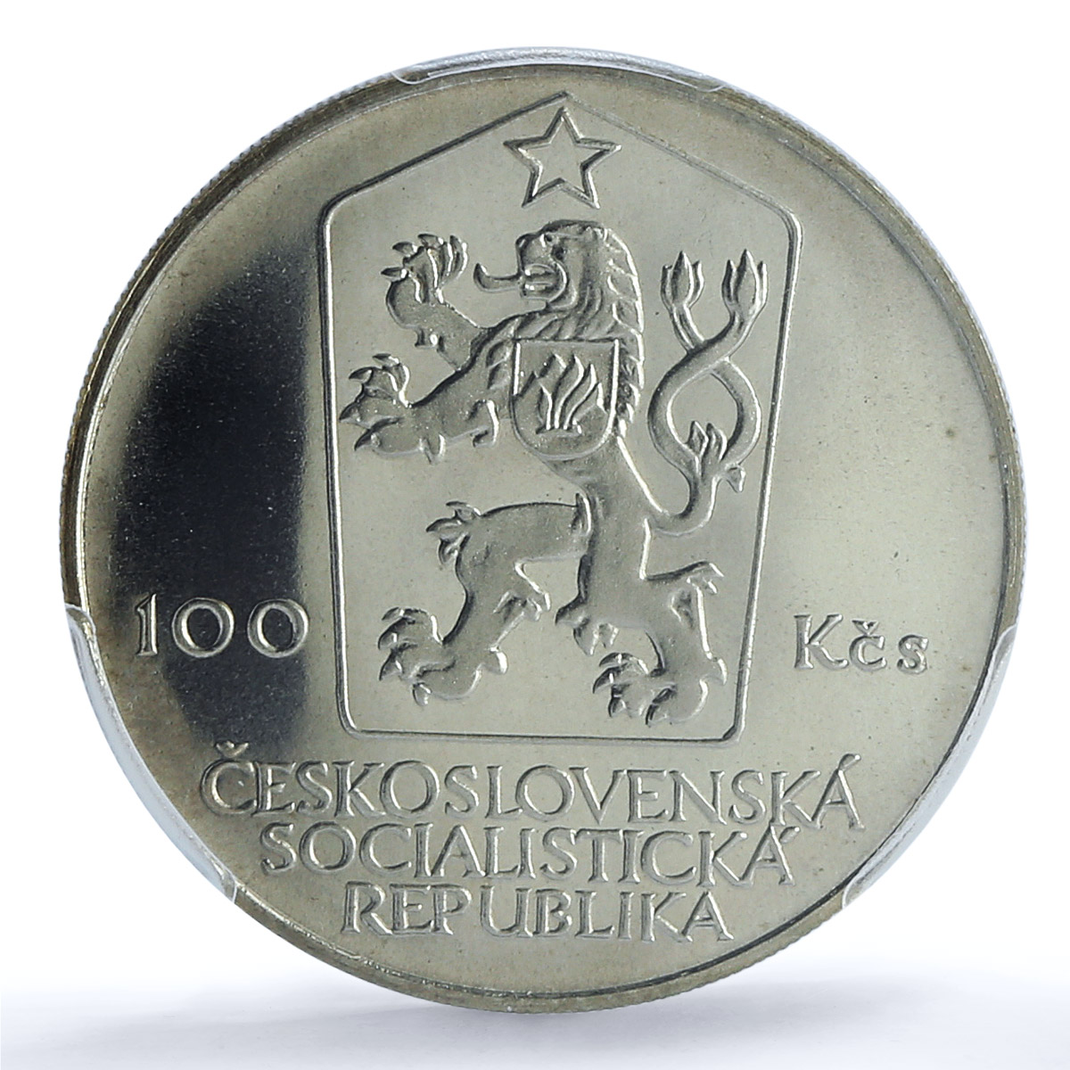 Czechoslovakia 100 korun President Antonin Zapotocky PR69 PCGS silver coin 1984