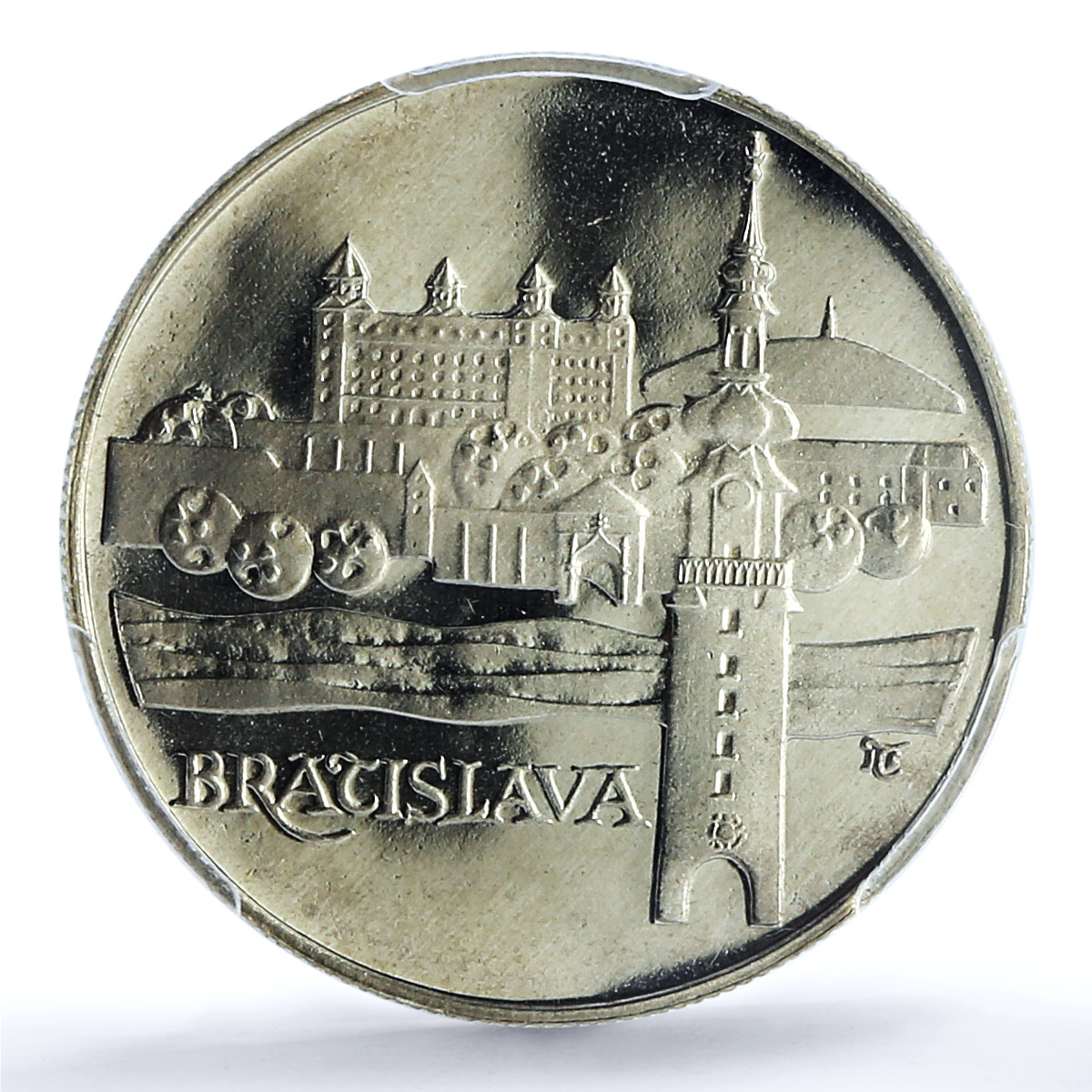 Czechoslovakia 50 korun Bratislava Landscapes PR68 PCGS silver coin 1986 Czechoslovakia 50 korun Bratislava Landscapes PR68 PCGS silver coin 1986