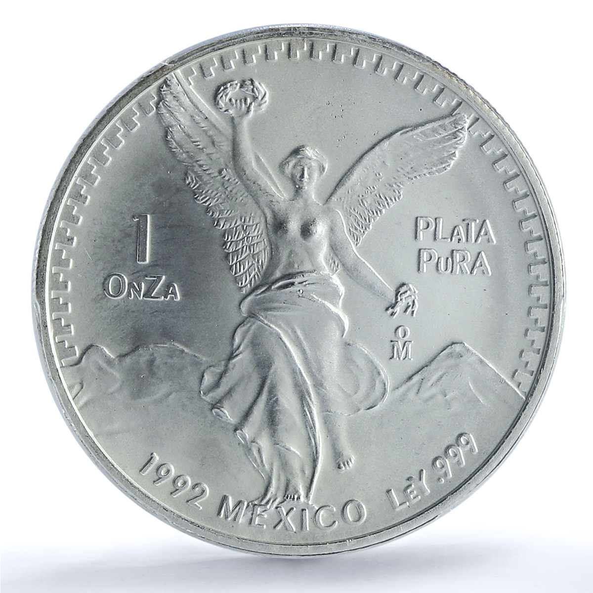Mexico 1 onza Libertad Angel of Independence MS66 PCGS silver coin 1992 Mexico 1 onza Libertad Angel of Independence MS66 PCGS silver coin 1992