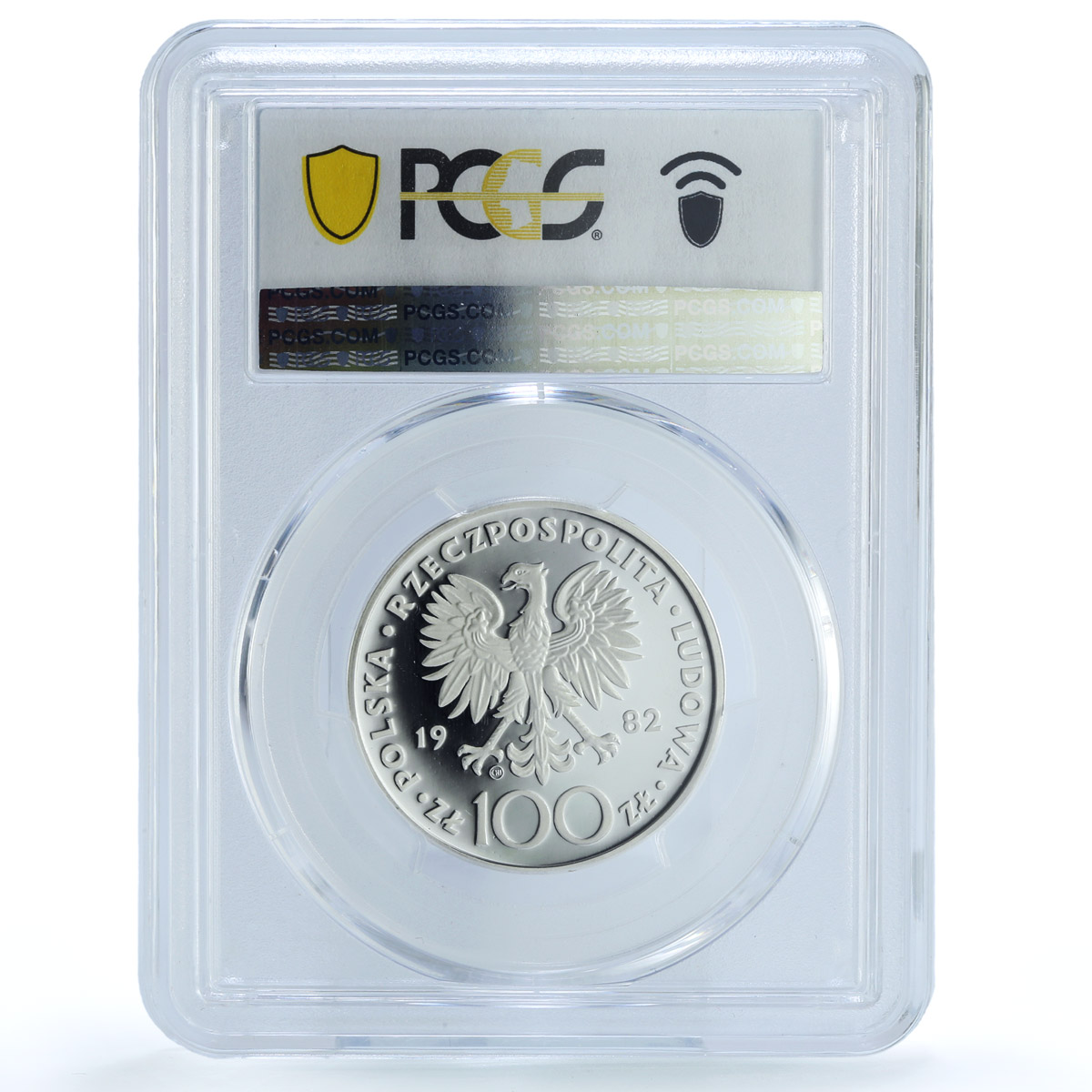 Poland 100 zlotych Catholic Father Pope John Paul II PR69 PCGS silver coin 1982