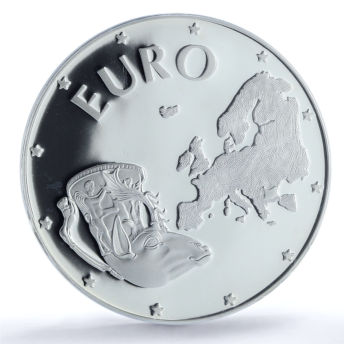 Bulgaria 10000 leva Euro Rhyton Rider of Madara PR68 PCGS silver coin 1998 Bulgaria 10000 leva Euro Rhyton Rider of Madara PR68 PCGS silver coin 1998