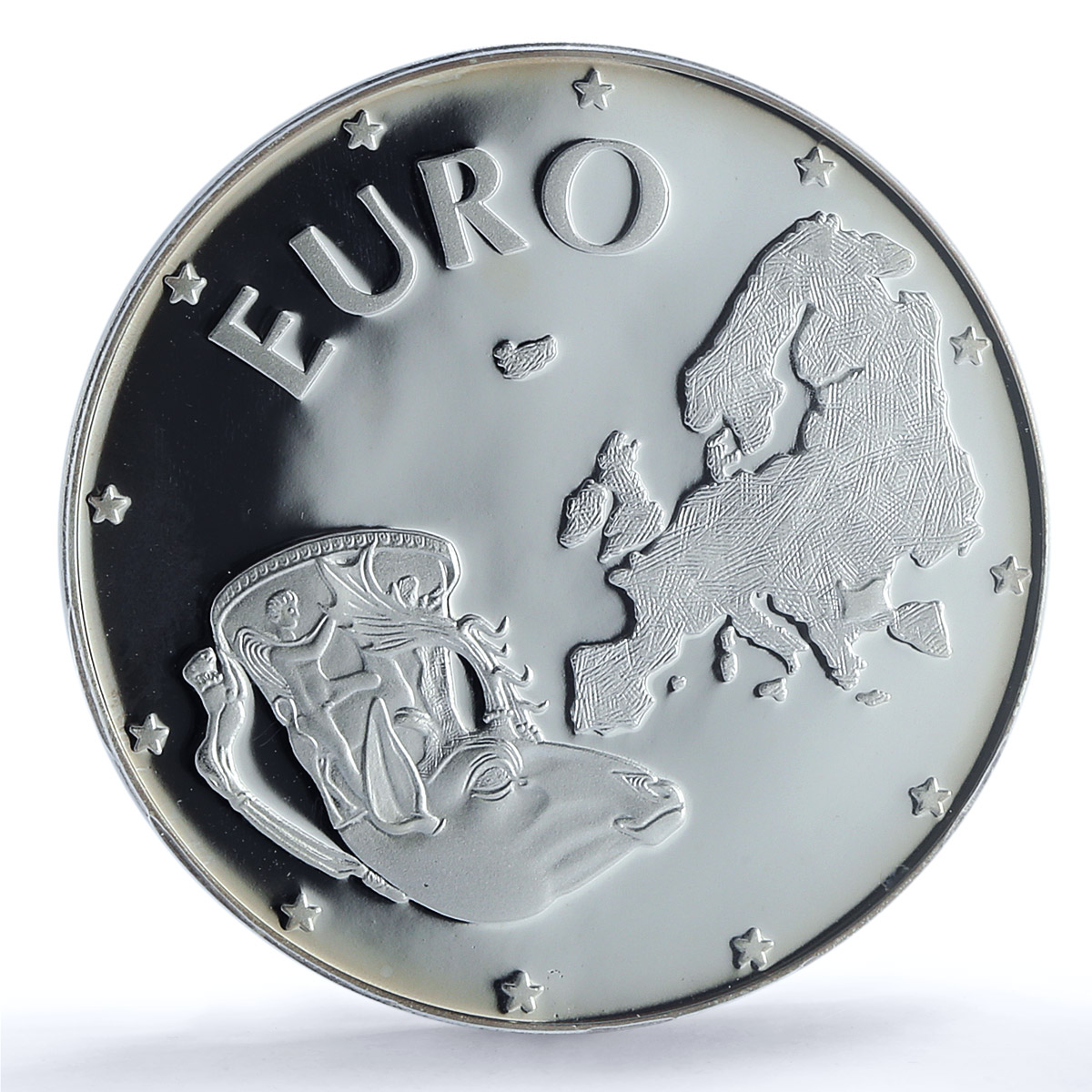 Bulgaria 10000 leva Euro Rhyton Rider of Madara PR67 PCGS silver coin 1998 Bulgaria 10000 leva Euro Rhyton Rider of Madara PR67 PCGS silver coin 1998