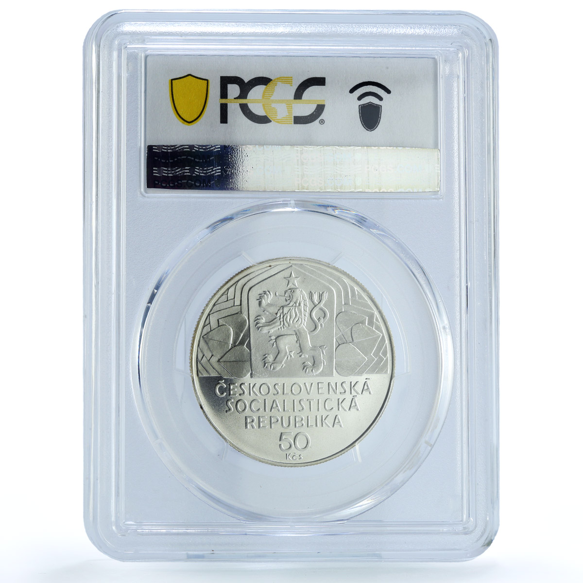 Czechoslovakia 50 korun Politics Communist Party Congress PR69 PCGS coin 1979 Czechoslovakia 50 korun Politics Communist Party Congress PR69 PCGS coin 1979