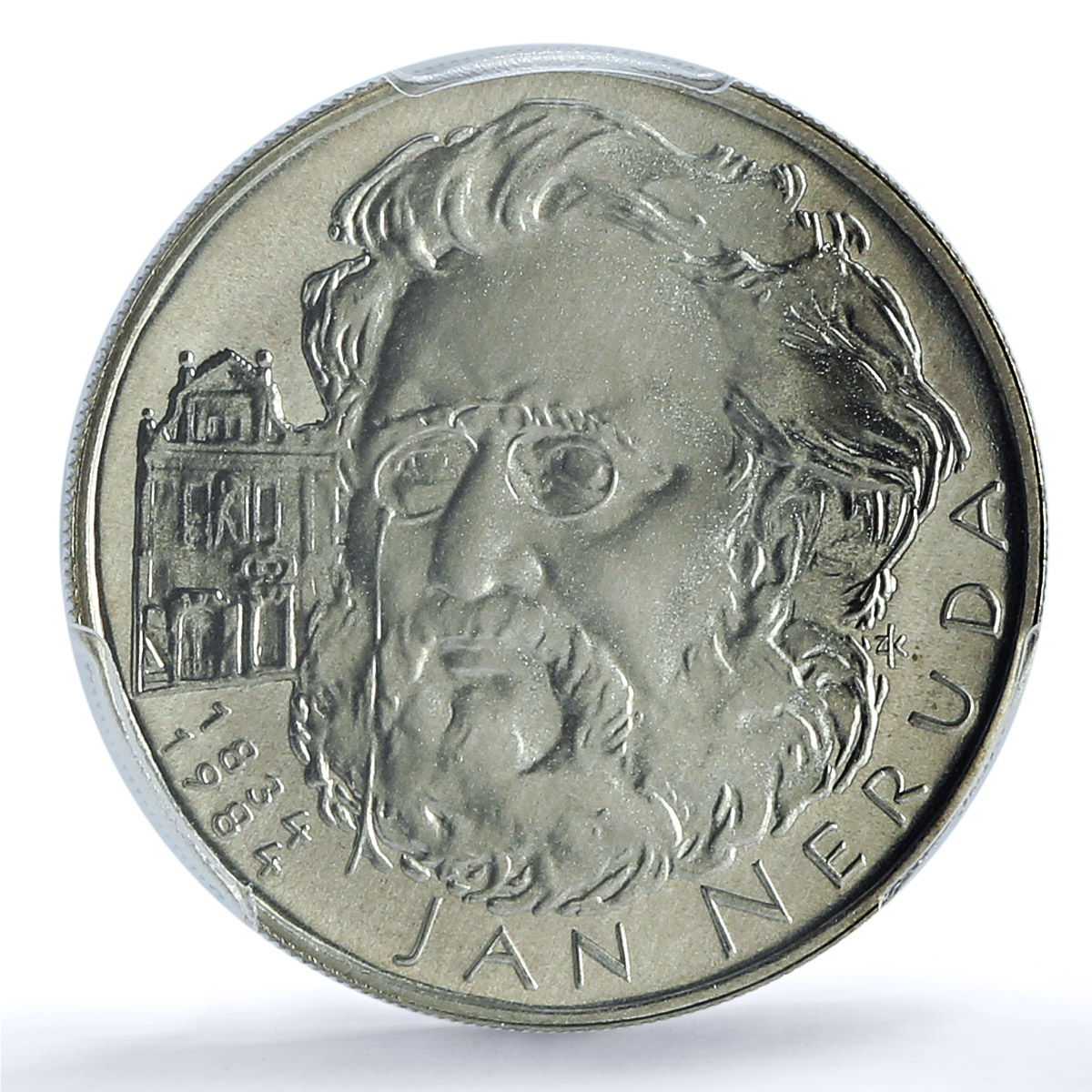 Czechoslovakia 100 korun Writer Jan Neruda Literature PR69 PCGS silver coin 1984 Czechoslovakia 100 korun Writer Jan Neruda Literature PR69 PCGS silver coin 1984