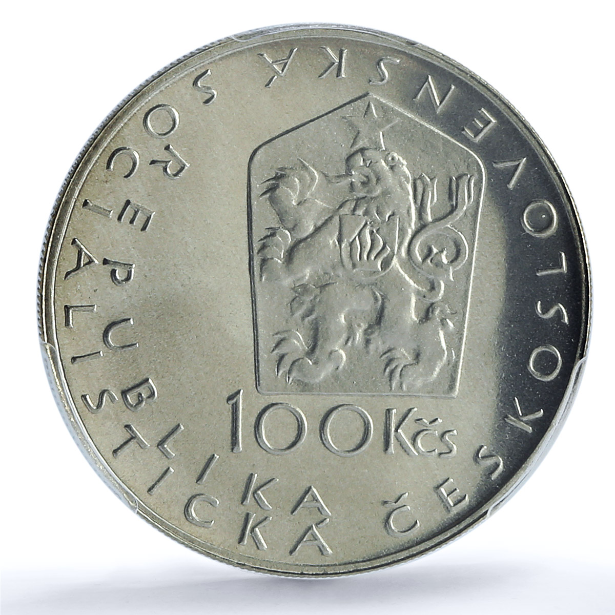 Czechoslovakia 100 korun Writer Jan Neruda Literature PR69 PCGS silver coin 1984 Czechoslovakia 100 korun Writer Jan Neruda Literature PR69 PCGS silver coin 1984