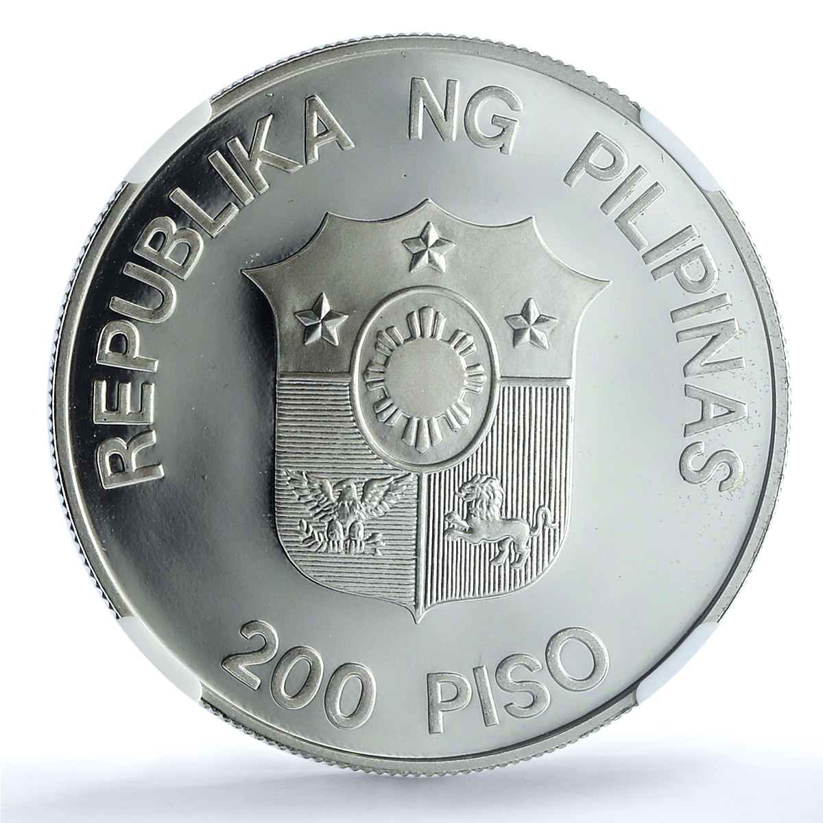 Philippines 200 piso UNICEF Save the Children Child Year PF69 NGC Ag coin 1990 Philippines 200 piso UNICEF Save the Children Child Year PF69 NGC Ag coin 1990