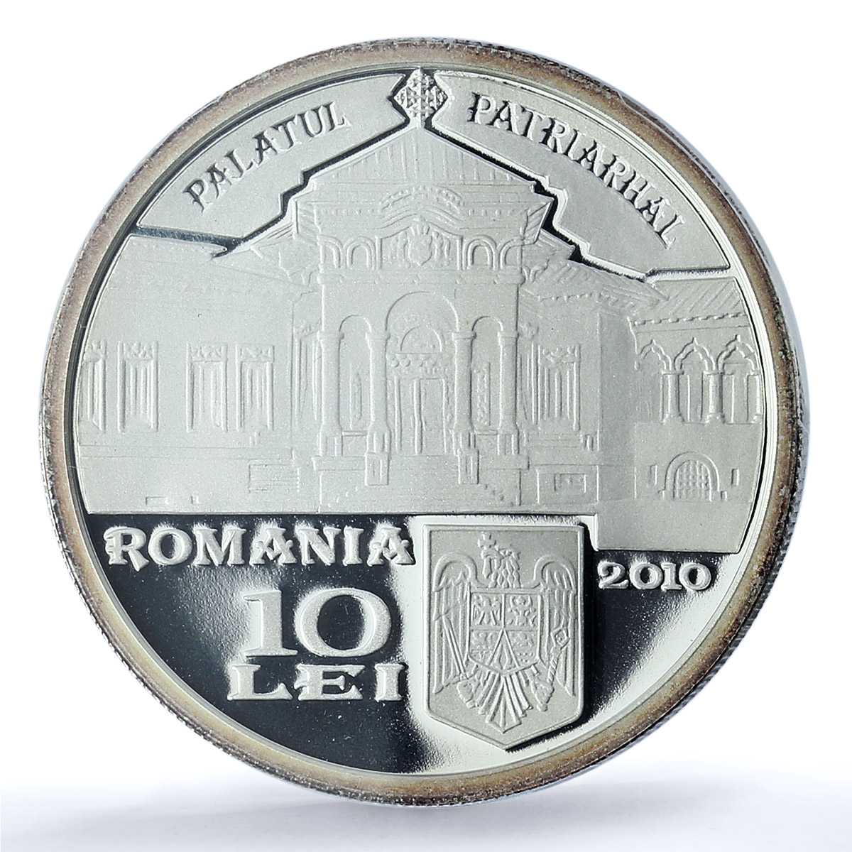 Romania 10 lei Romanian Orthodox Justinian Marina PR69 PCGS silver coin 2010 Romania 10 lei Romanian Orthodox Justinian Marina PR69 PCGS silver coin 2010