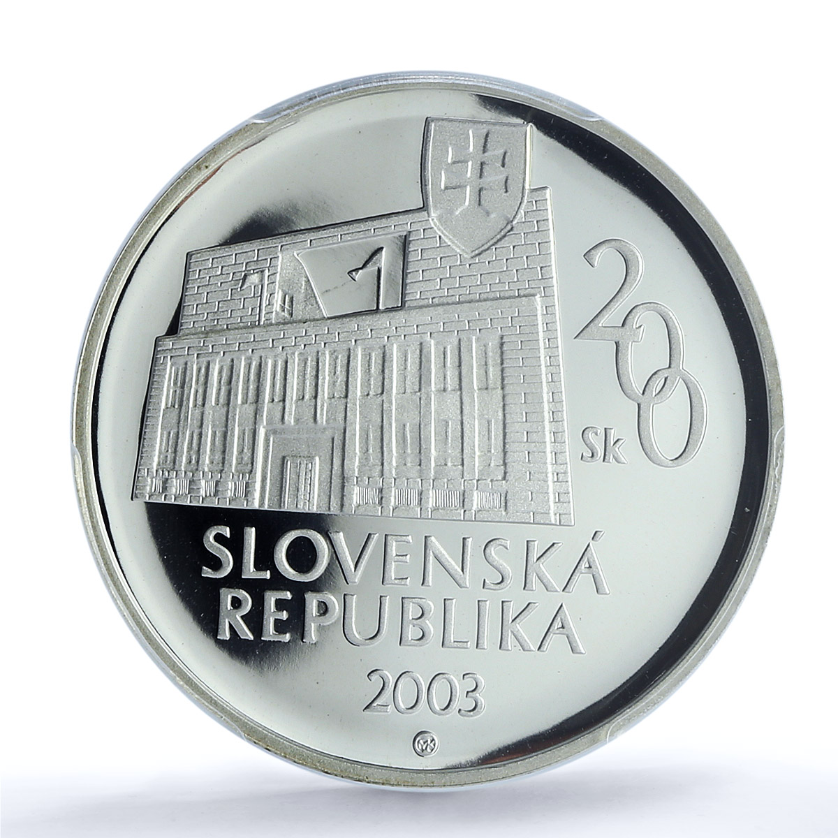 Slovakia 200 korun 100 Years Economist Imrich Karvas PR70 PCGS silver coin 2003 Slovakia 200 korun 100 Years Economist Imrich Karvas PR70 PCGS silver coin 2003