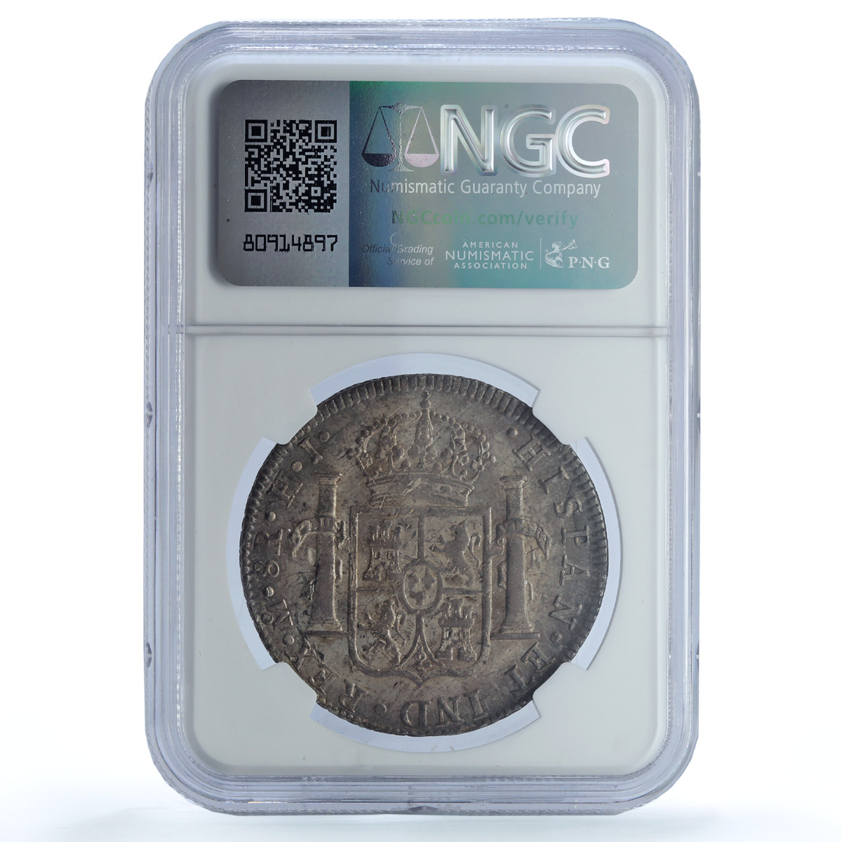 Mexico 8 reales State Coinage Fernando VII Coat of Arms HJ AU58 NGC Ag coin 1810 Mexico 8 reales State Coinage Fernando VII Coat of Arms HJ AU58 NGC Ag coin 1810
