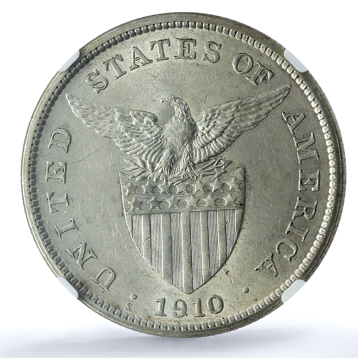 Philippines US 1 peso Republic Coinage Walking Liberty AU58 NGC silver coin 1910 Philippines US 1 peso Republic Coinage Walking Liberty AU58 NGC silver coin 1910