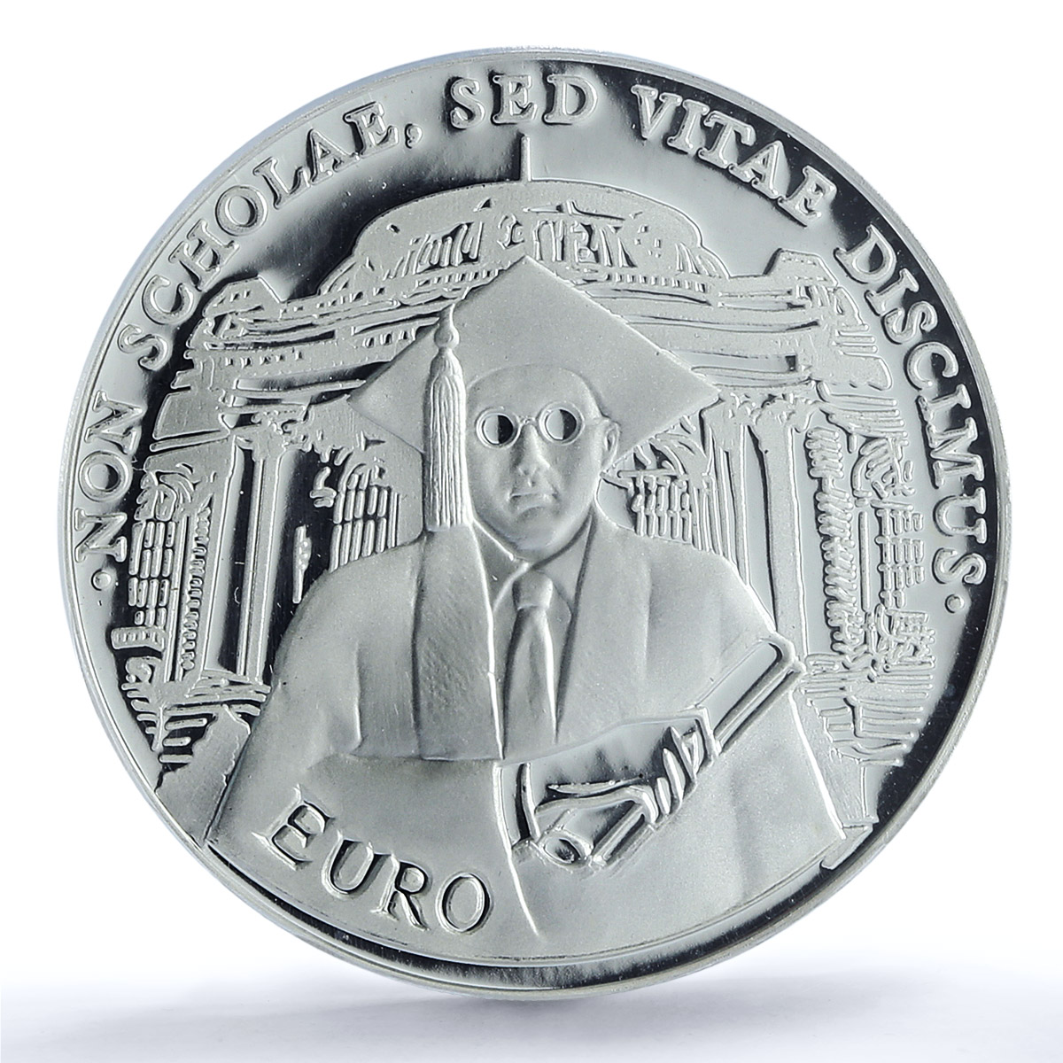 Bulgaria 10 leva Higher Education University Building PR68 PCGS silver coin 2001 Bulgaria 10 leva Higher Education University Building PR68 PCGS silver coin 2001