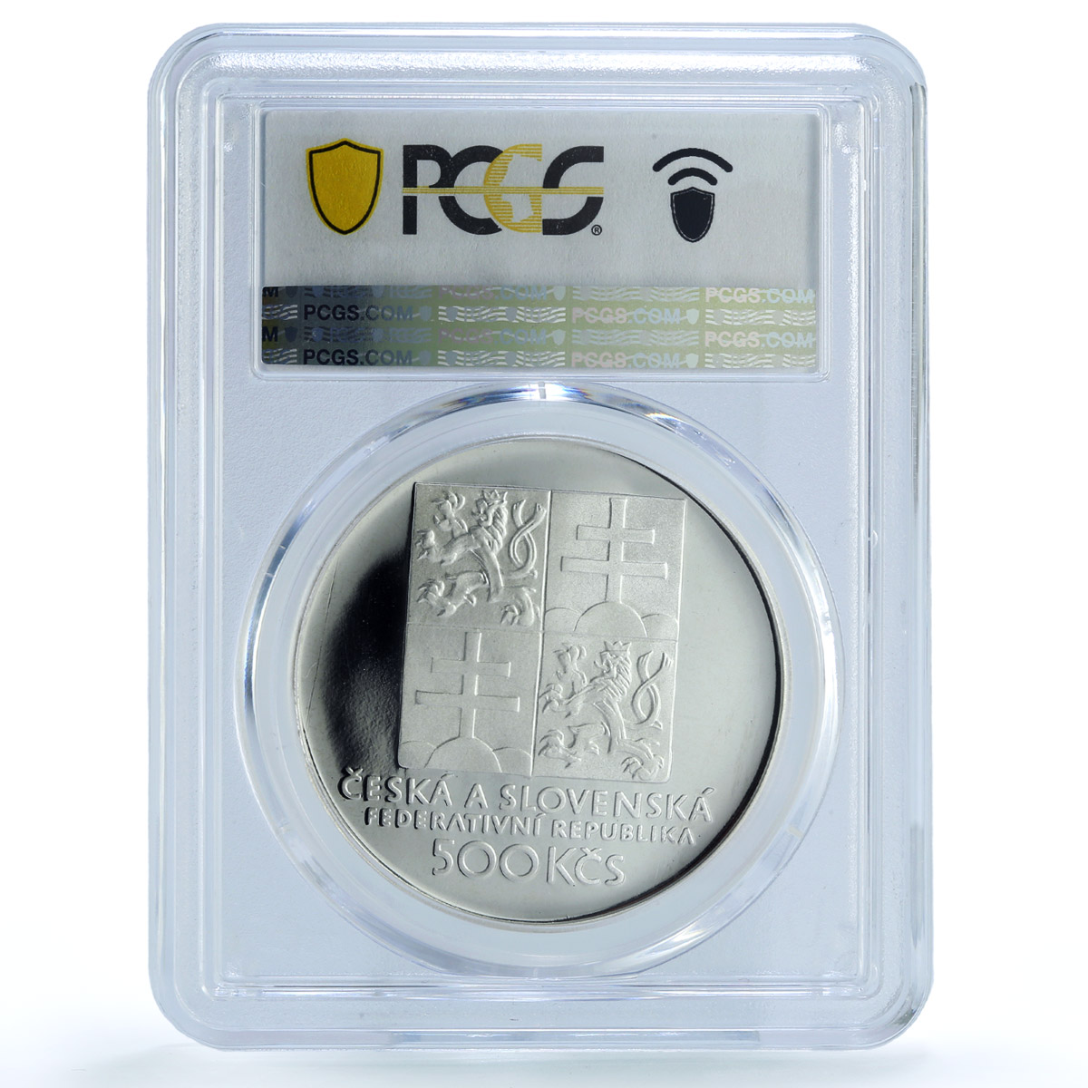 Czechoslovakia 500 korun Centennial of Czech Tennis PR67 PCGS silver coin 1993 Czechoslovakia 500 korun Centennial of Czech Tennis PR67 PCGS silver coin 1993