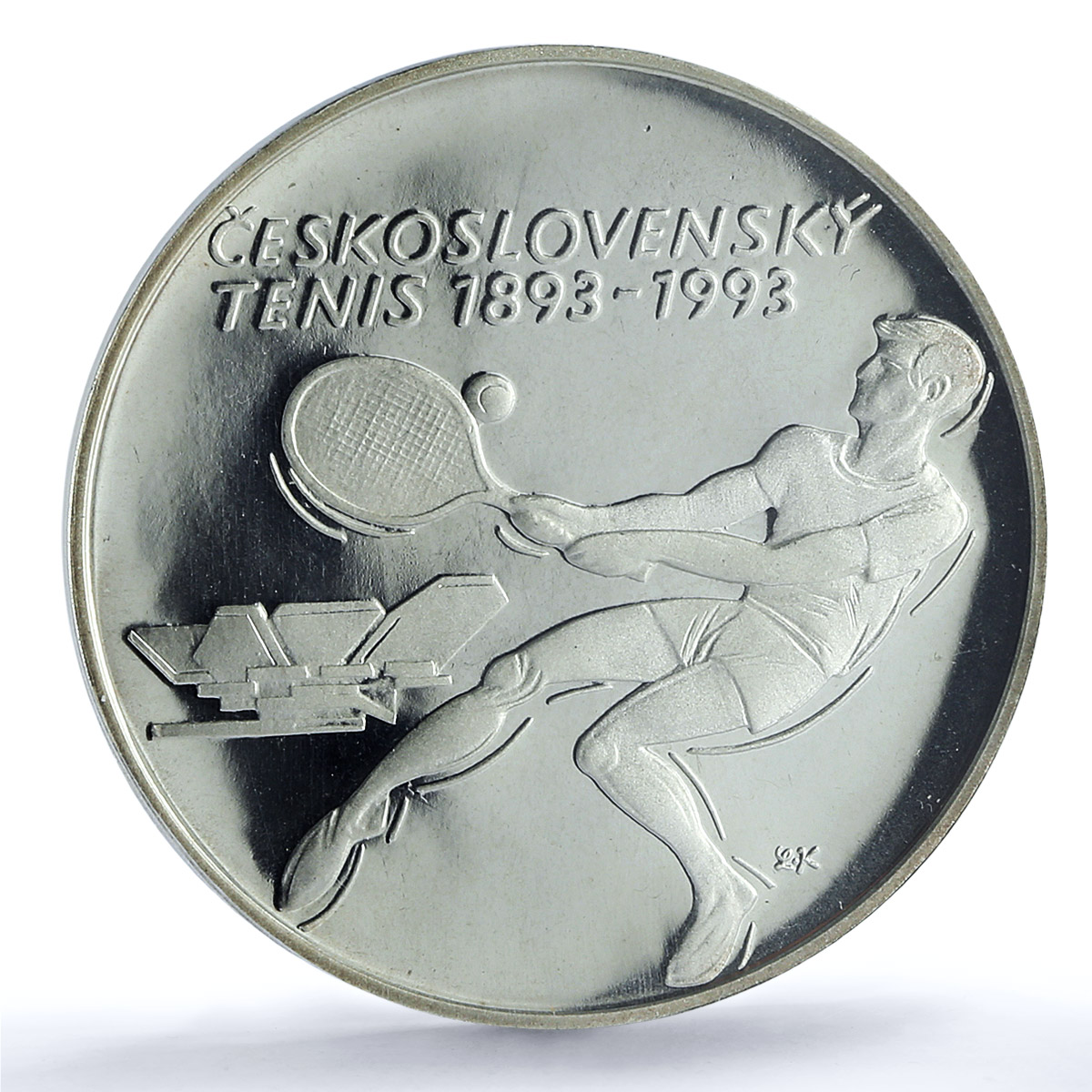 Czechoslovakia 500 korun Centennial of Czech Tennis PR67 PCGS silver coin 1993 Czechoslovakia 500 korun Centennial of Czech Tennis PR67 PCGS silver coin 1993