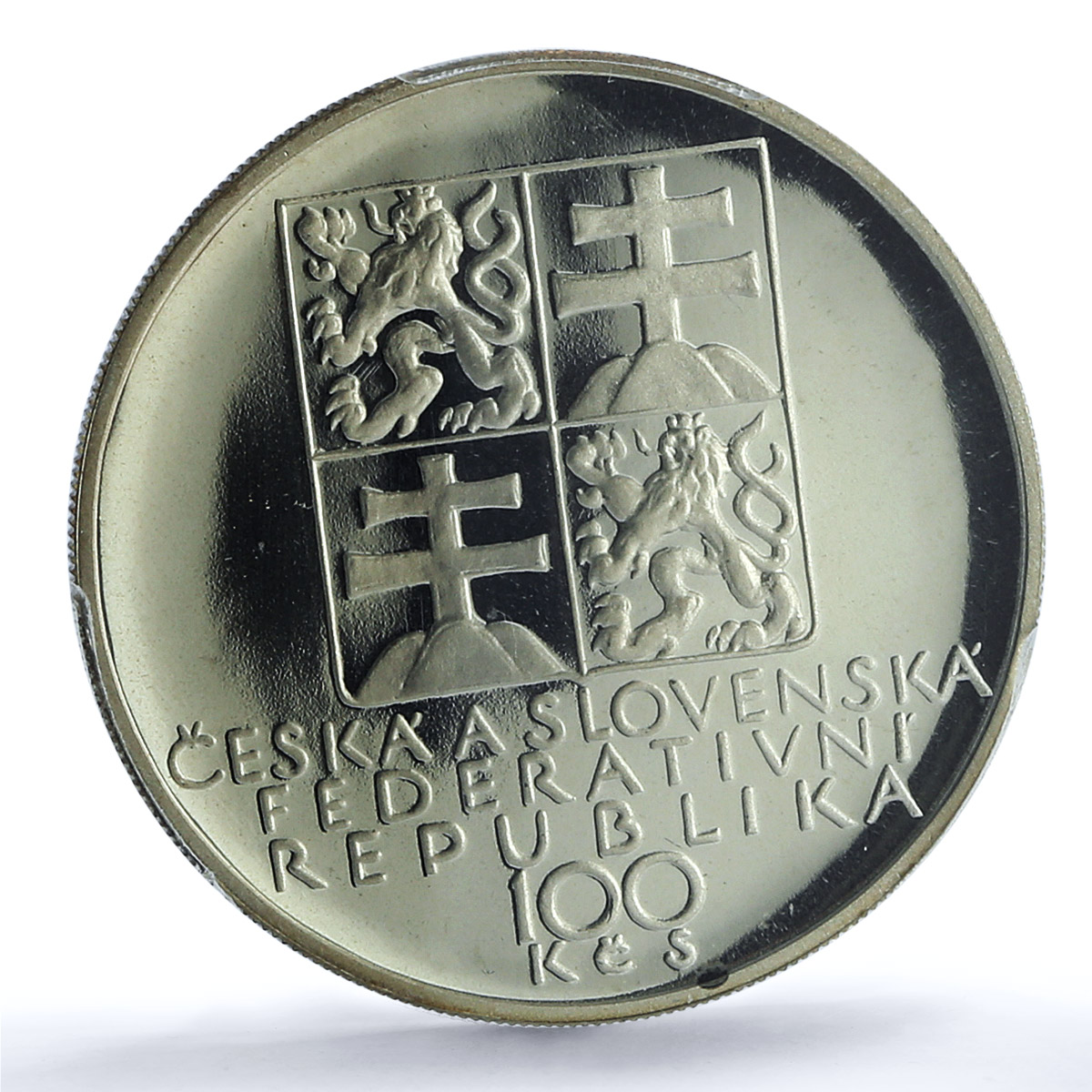Czechoslovakia 100 korun Composer Antonin Dvorak Music PR68 PCGS Ag coin 1991 Czechoslovakia 100 korun Composer Antonin Dvorak Music PR68 PCGS Ag coin 1991