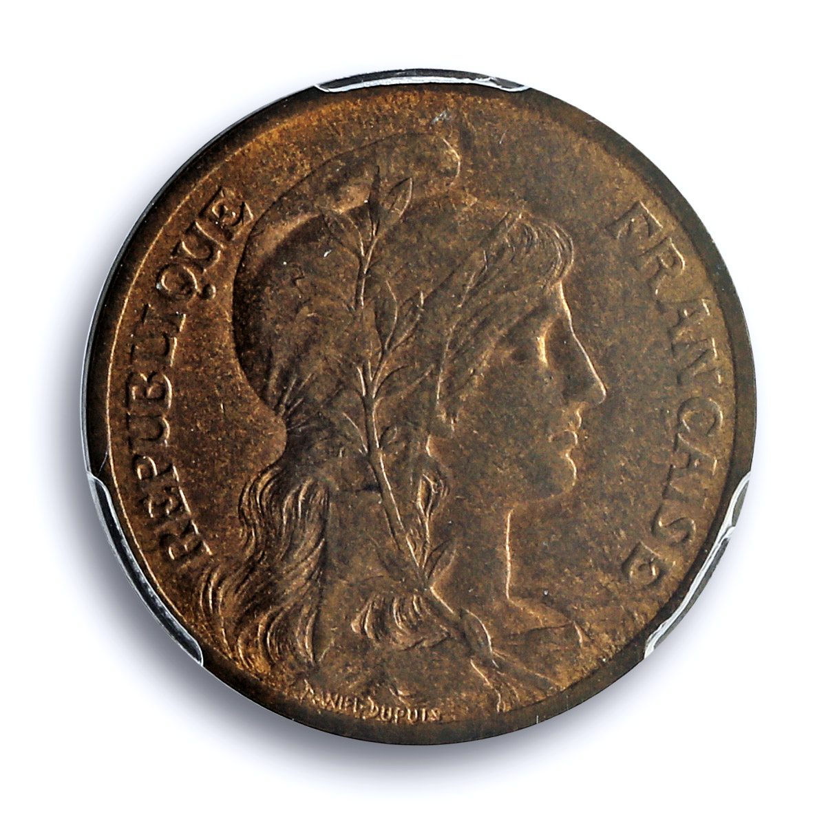 France 5 centimes Republic Liberty Head KM-842 MS63RB PCGS bronze coin 1900 France 5 centimes Republic Liberty Head KM-842 MS63RB PCGS bronze coin 1900