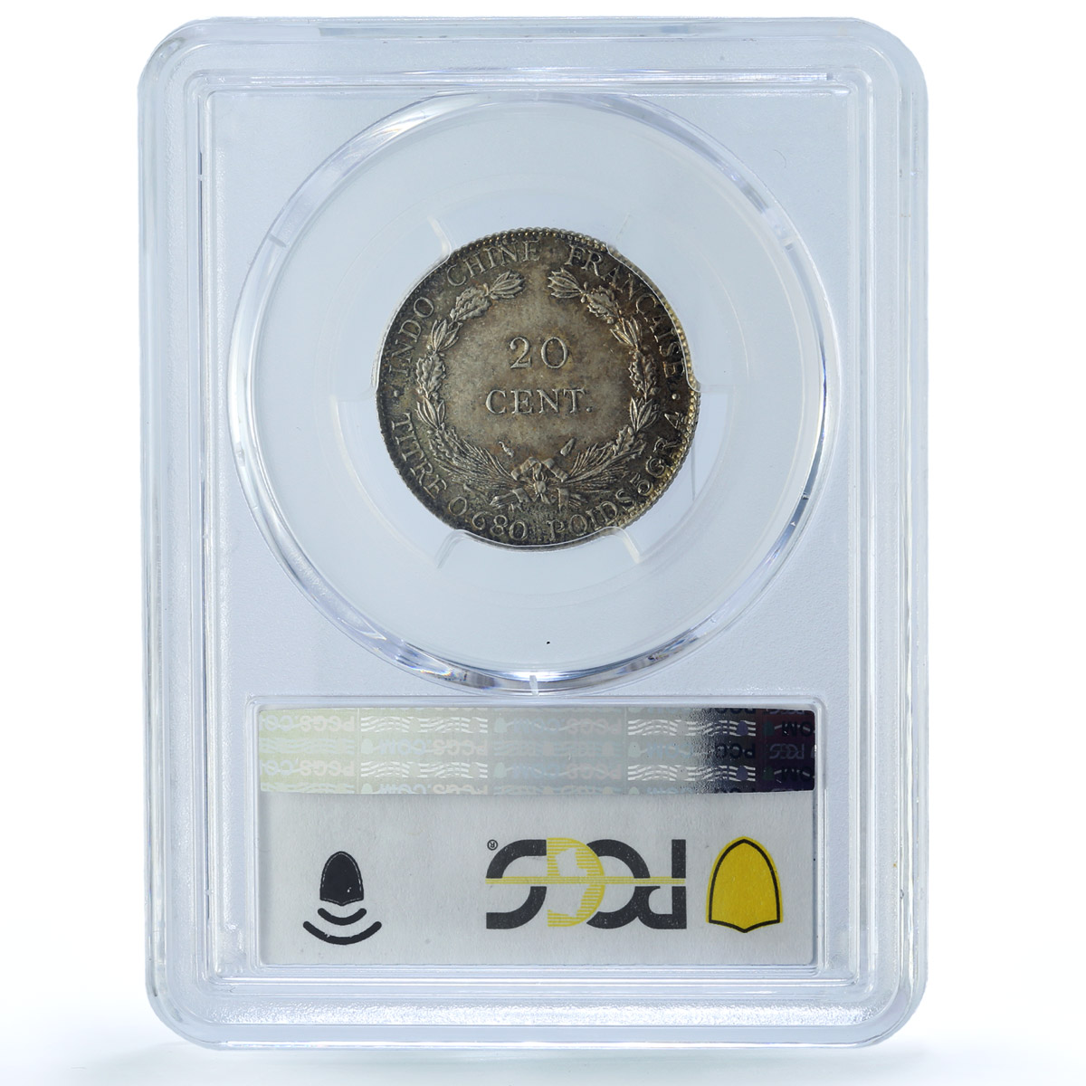 France French Indochina 20 cents Liberty Seated KM-17.2 MS65 PCGS Ag coin 1937 France French Indochina 20 cents Liberty Seated KM-17.2 MS65 PCGS Ag coin 1937