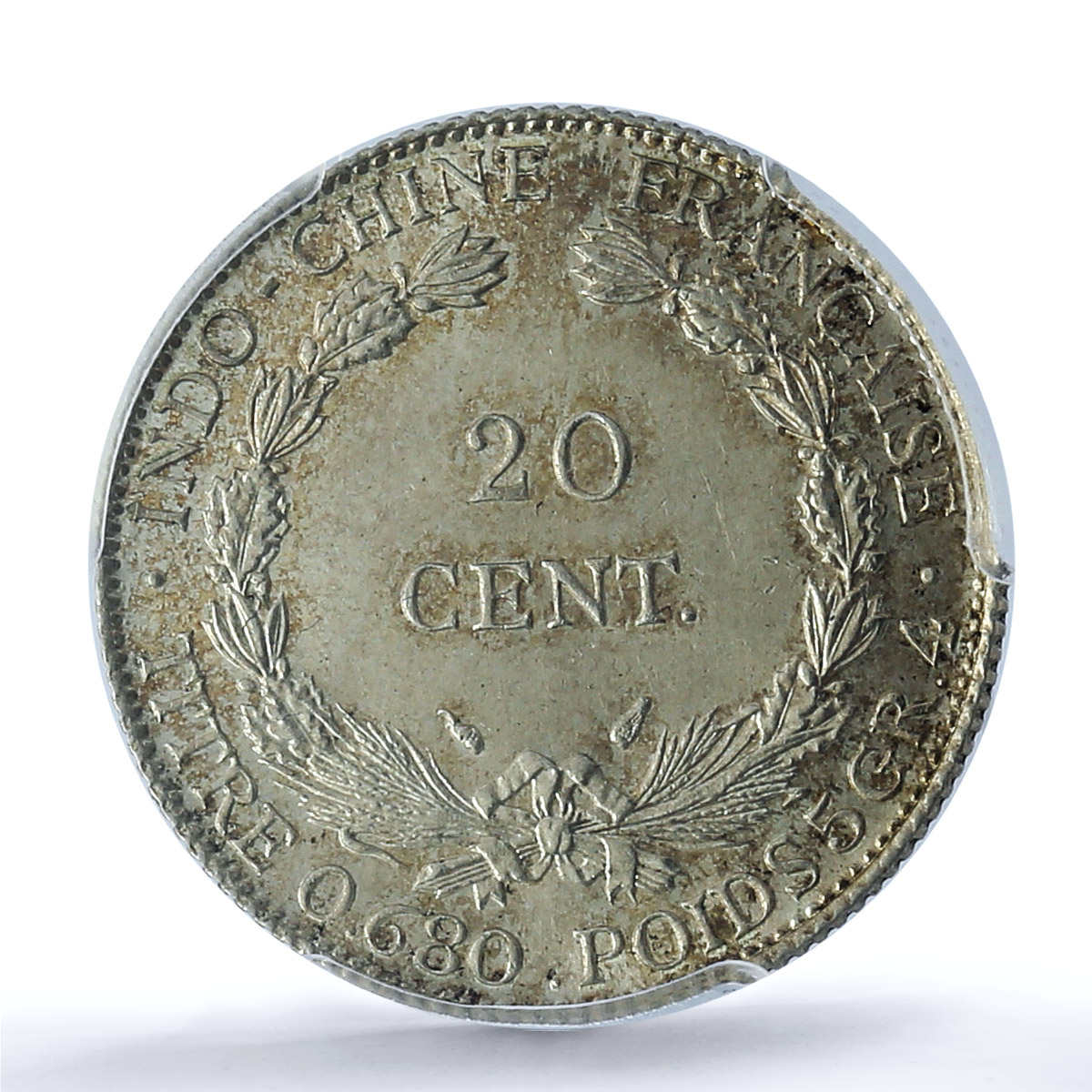 France French Indochina 20 cents Liberty Seated KM-17.2 MS64 PCGS Ag coin 1937 France French Indochina 20 cents Liberty Seated KM-17.2 MS64 PCGS Ag coin 1937