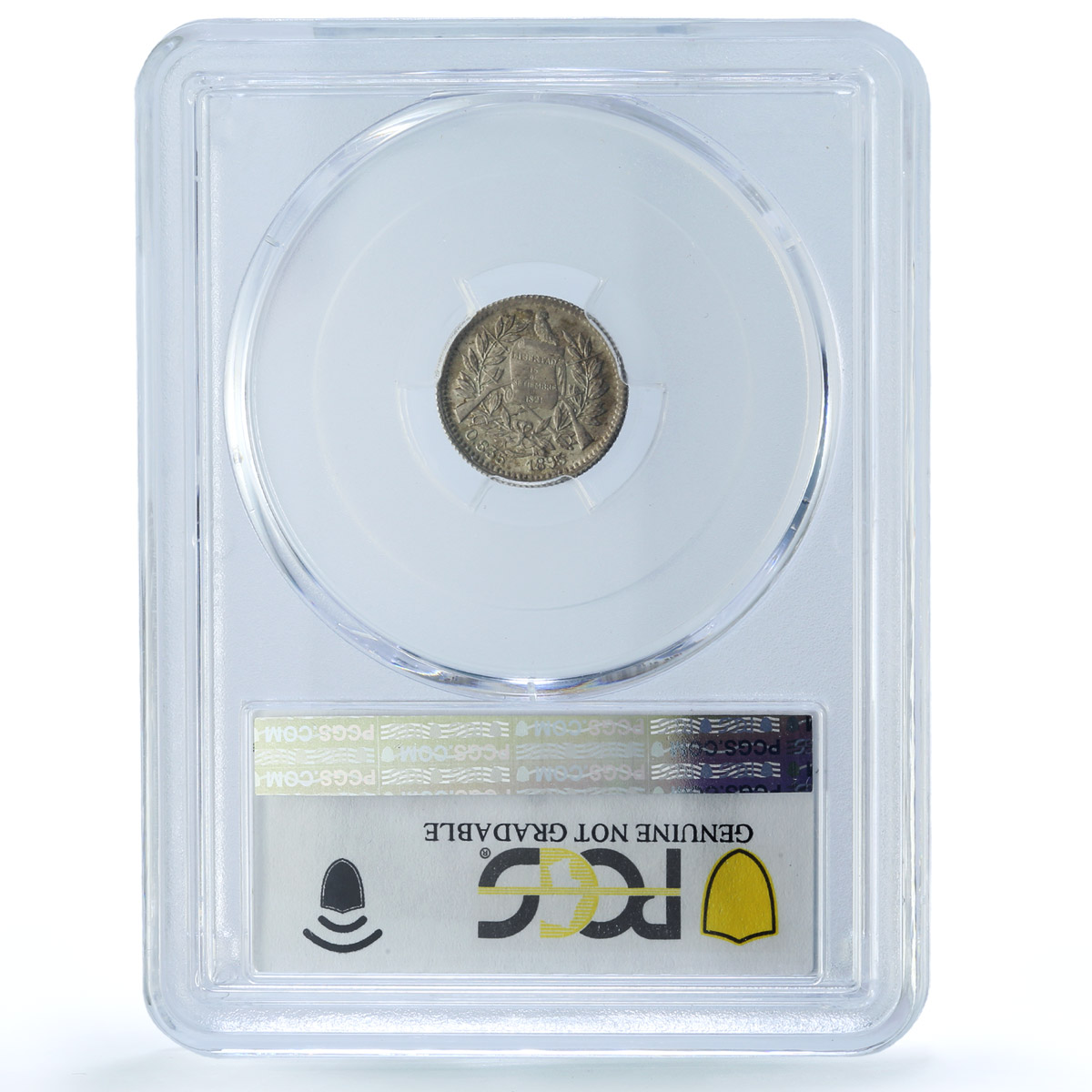 Guatemala 1/2 real Regular Coinage Libertad Liberty UNC PCGS silver coin 1895 Guatemala 1/2 real Regular Coinage Libertad Liberty UNC PCGS silver coin 1895