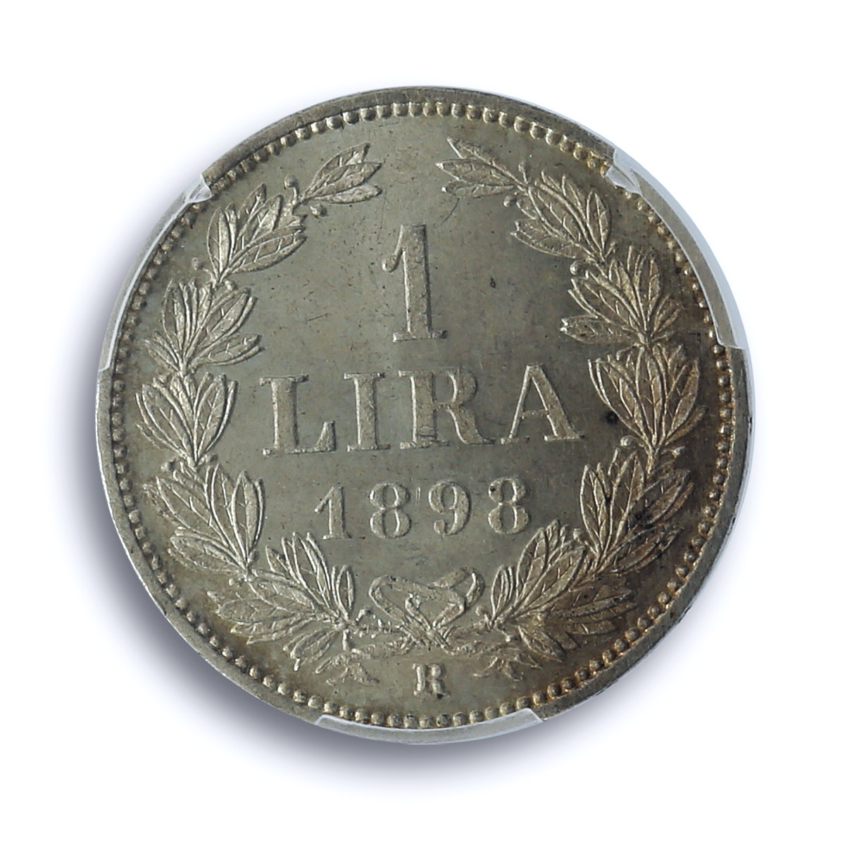 San Marino 1 lira Republic Coinage KM-4 MS65 PCGS silver coin 1898 R San Marino 1 lira Republic Coinage KM-4 MS65 PCGS silver coin 1898 R