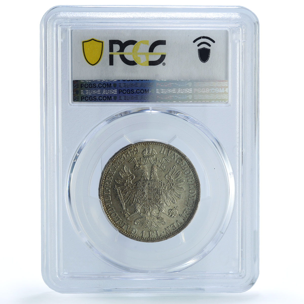 Austria 1 florin Franz Joseph I Coinage KM-2219 MS63 PCGS silver coin 1859 A Austria 1 florin Franz Joseph I Coinage KM-2219 MS63 PCGS silver coin 1859 A