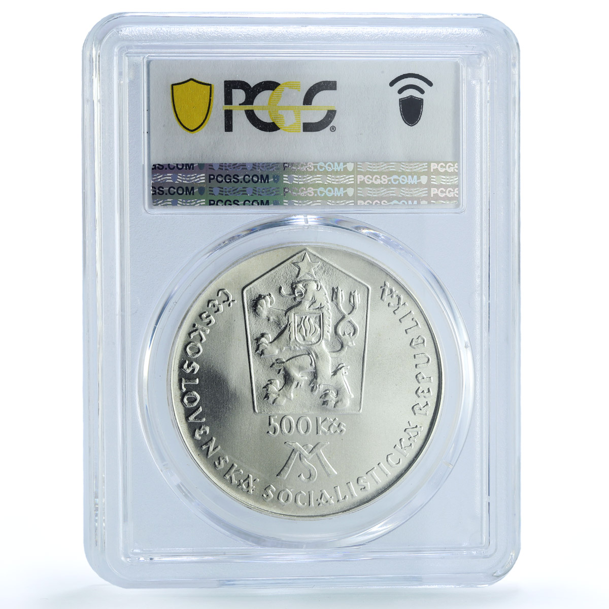 Czechoslovakia 500 korun Matica Slovenska Society MS67 PCGS silver coin 1988 Czechoslovakia 500 korun Matica Slovenska Society MS67 PCGS silver coin 1988