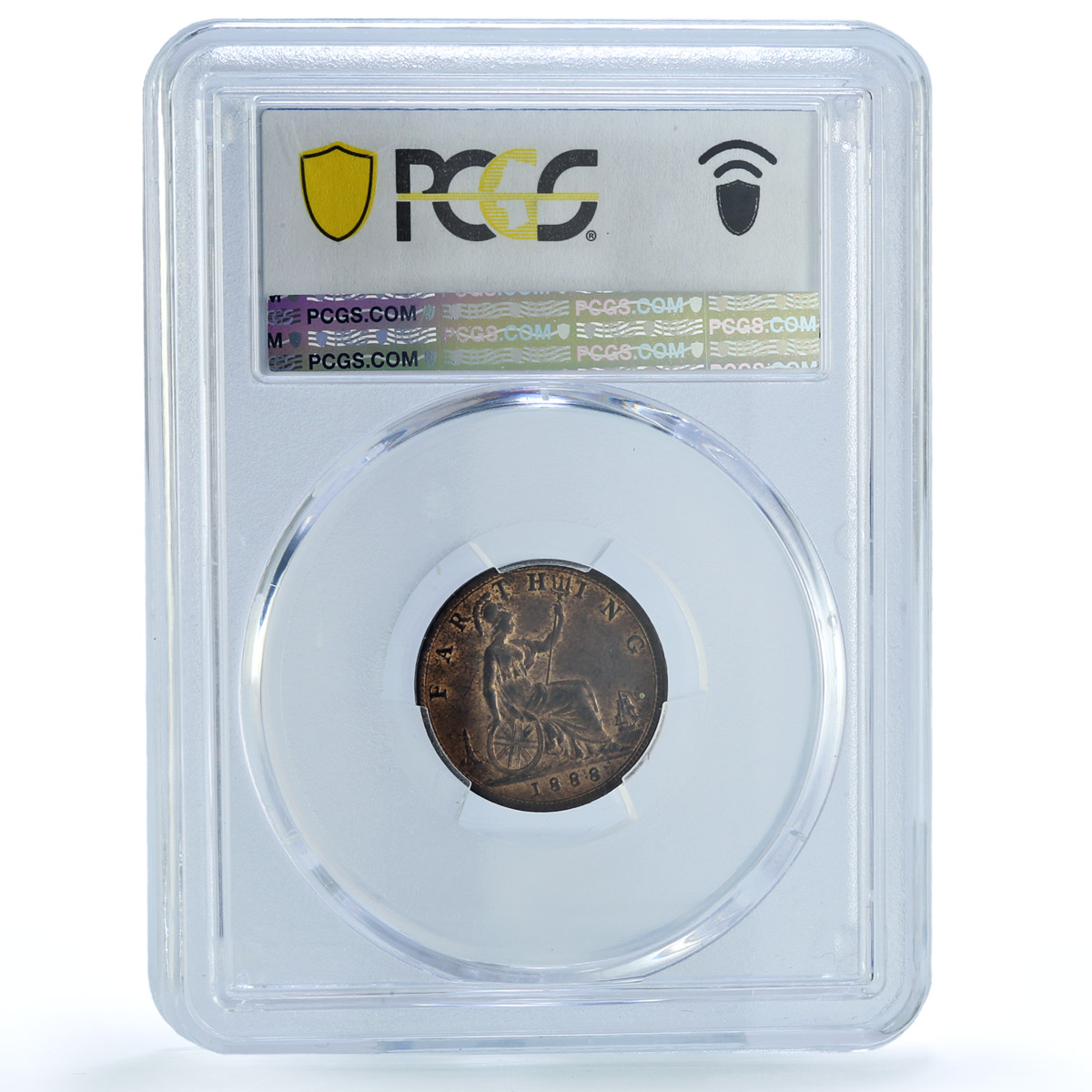 Gr Britain 1 farthing Regular Coinage Queen Victoria MS64 PCGS bronze coin 1888