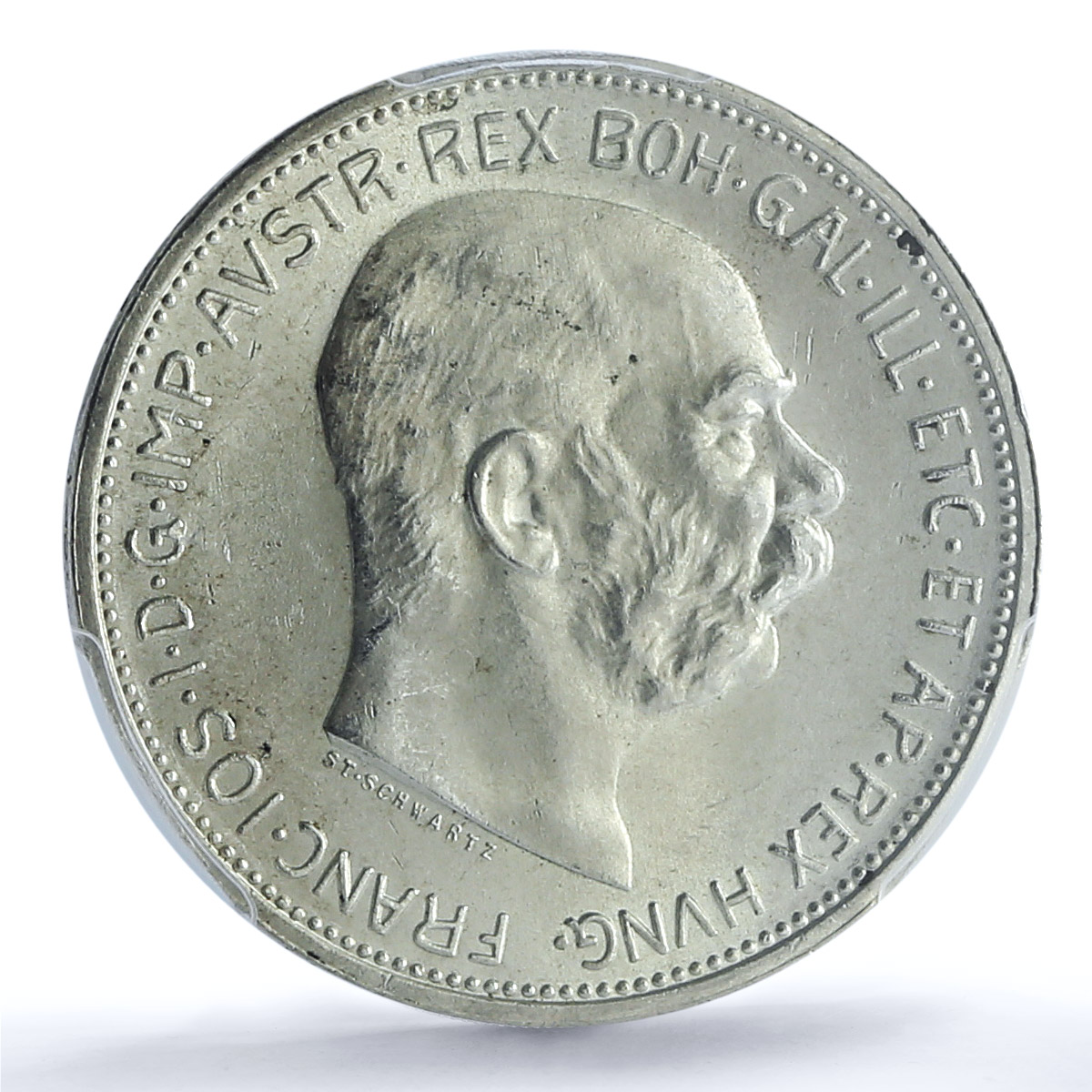 Austria 2 corona Regular Coinage King Franz Joseph II MS63 PCGS silver coin 1912 Austria 2 corona Regular Coinage King Franz Joseph II MS63 PCGS silver coin 1912