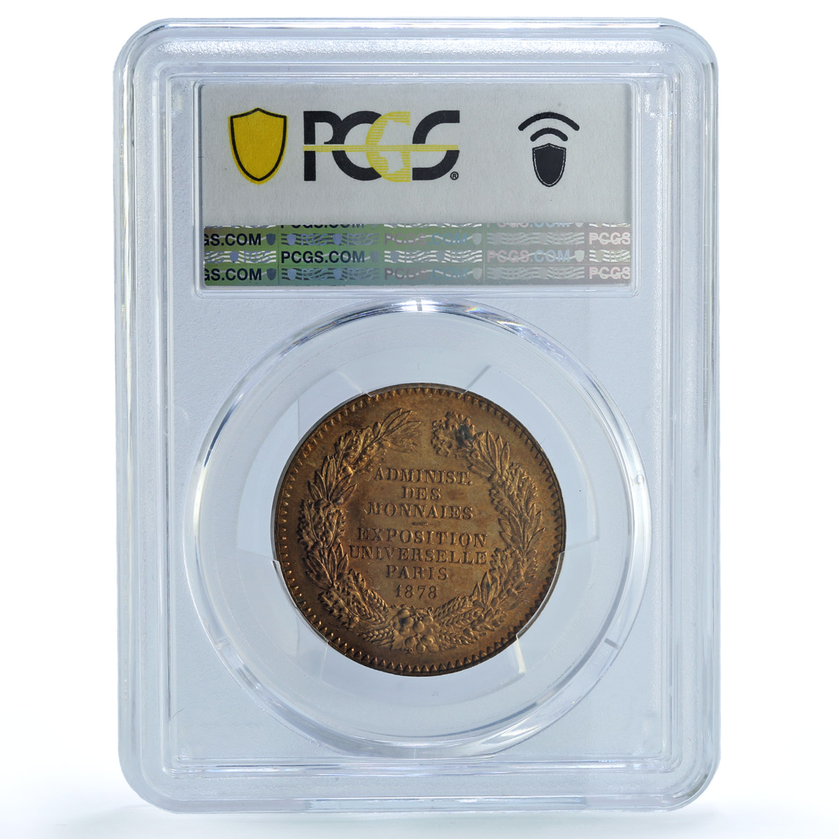 France Exposition Universelle World EXPO MS63 PCGS bronze token medal coin 1878 France Exposition Universelle World EXPO MS63 PCGS bronze token medal coin 1878