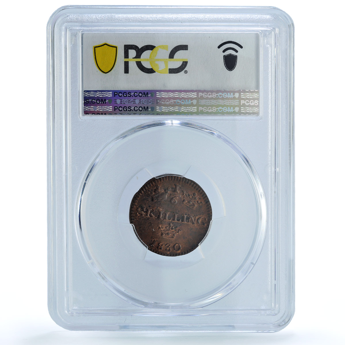 Sweden 1/6 skilling Regular Cuinage Carl XIV KM-625 MS62 PCGS copper coin 1830 Sweden 1/6 skilling Regular Cuinage Carl XIV KM-625 MS62 PCGS copper coin 1830