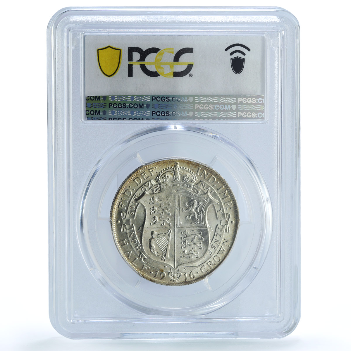Great Britain 1/2 crown George V Coinage KM-818.1 AU58 PCGS silver coin 1916 Great Britain 1/2 crown George V Coinage KM-818.1 AU58 PCGS silver coin 1916