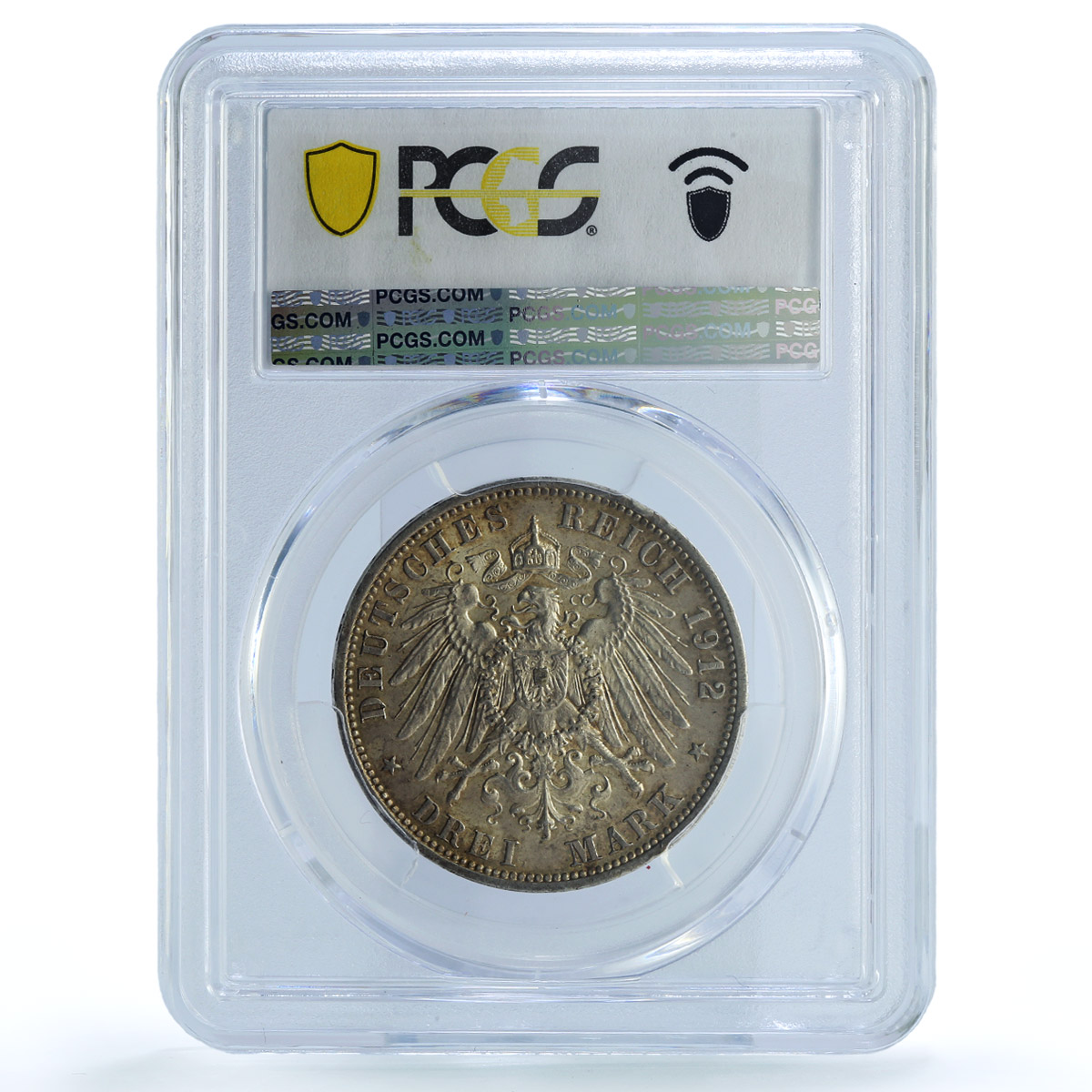 Germany Prussia 3 mark Regular Coinage Wilhelm II AU55 PCGS silver coin 1912 Germany Prussia 3 mark Regular Coinage Wilhelm II AU55 PCGS silver coin 1912