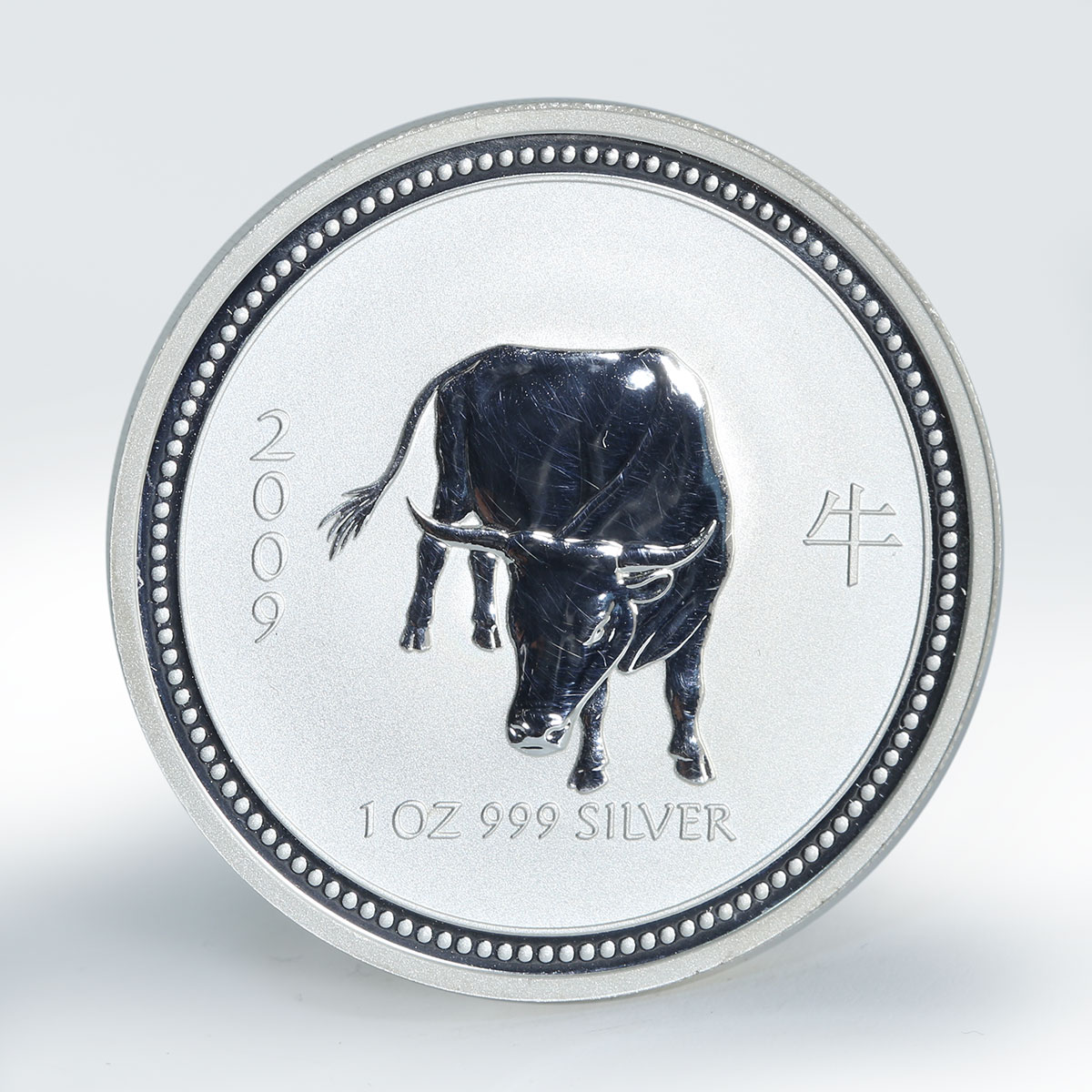 Australia 1 dollar Year of the Ox Lunar Calendar Series I silver coin 2007