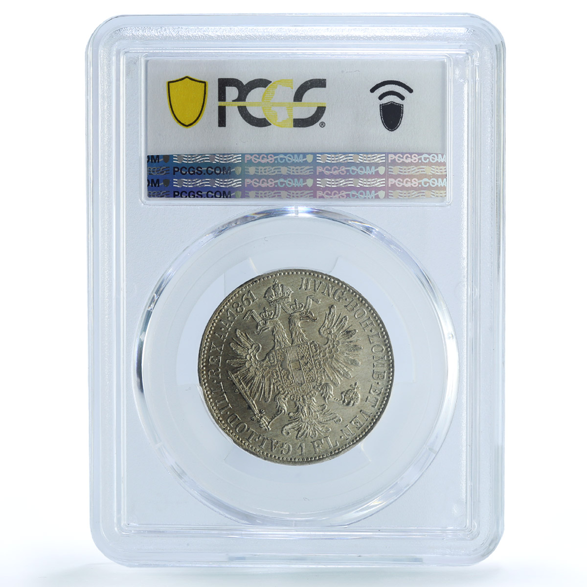 Austria 1 florin Franz Joseph I Coinage KM-2219 MS62 PCGS silver coin 1861 A Austria 1 florin Franz Joseph I Coinage KM-2219 MS62 PCGS silver coin 1861 A