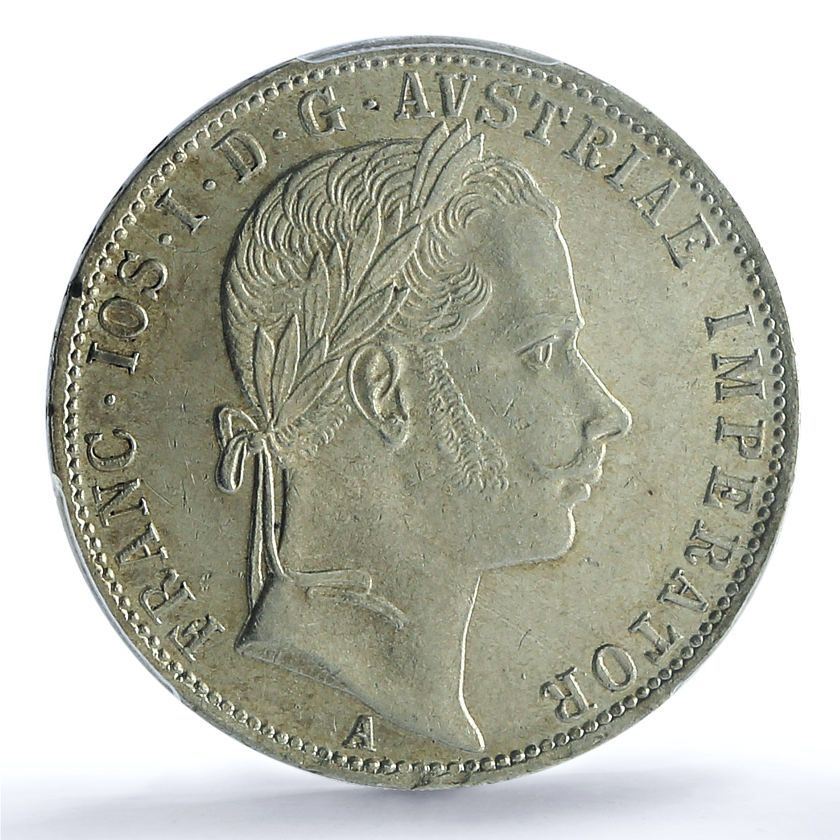 Austria 1 florin Franz Joseph I Coinage KM-2219 MS62 PCGS silver coin 1861 A Austria 1 florin Franz Joseph I Coinage KM-2219 MS62 PCGS silver coin 1861 A