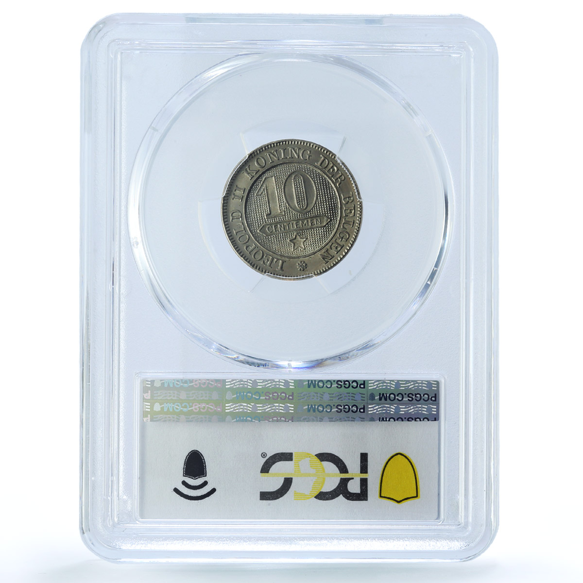 Belgium 10 centimes Leopold II Coinage Lion Arms KM-42 MS66 PCGS CuNi coin 1898 Belgium 10 centimes Leopold II Coinage Lion Arms KM-42 MS66 PCGS CuNi coin 1898