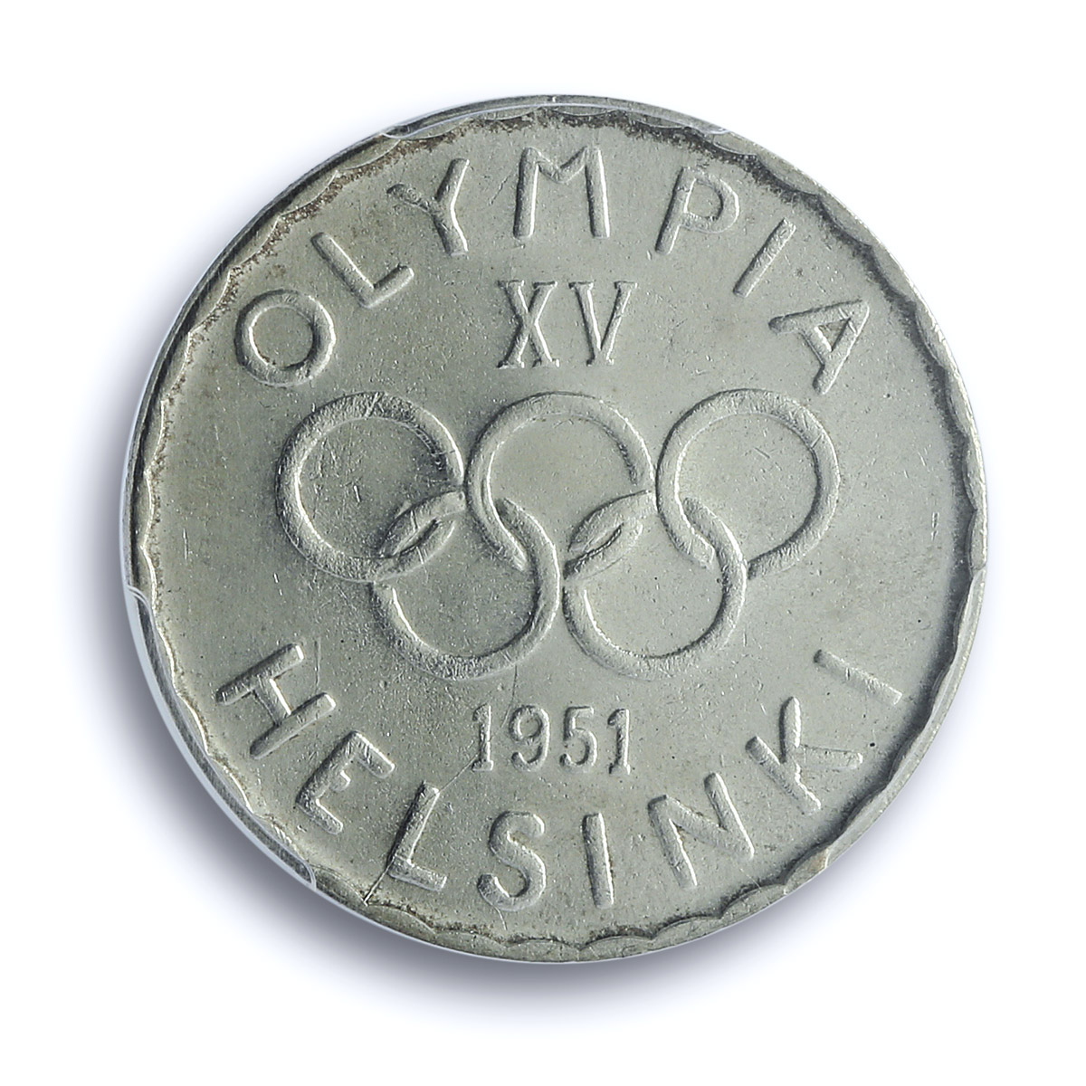 Finland 500 markaa Helsinki Summer Olympic Games KM-35 MS64 PCGS Ag coin 1951 Finland 500 markaa Helsinki Summer Olympic Games KM-35 MS64 PCGS Ag coin 1951