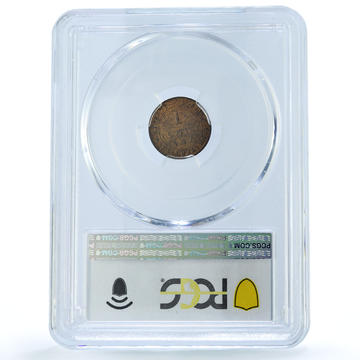 France 1 centime Republic Coinage Laureate Head KM-826 MS64 PCGS coin 1892