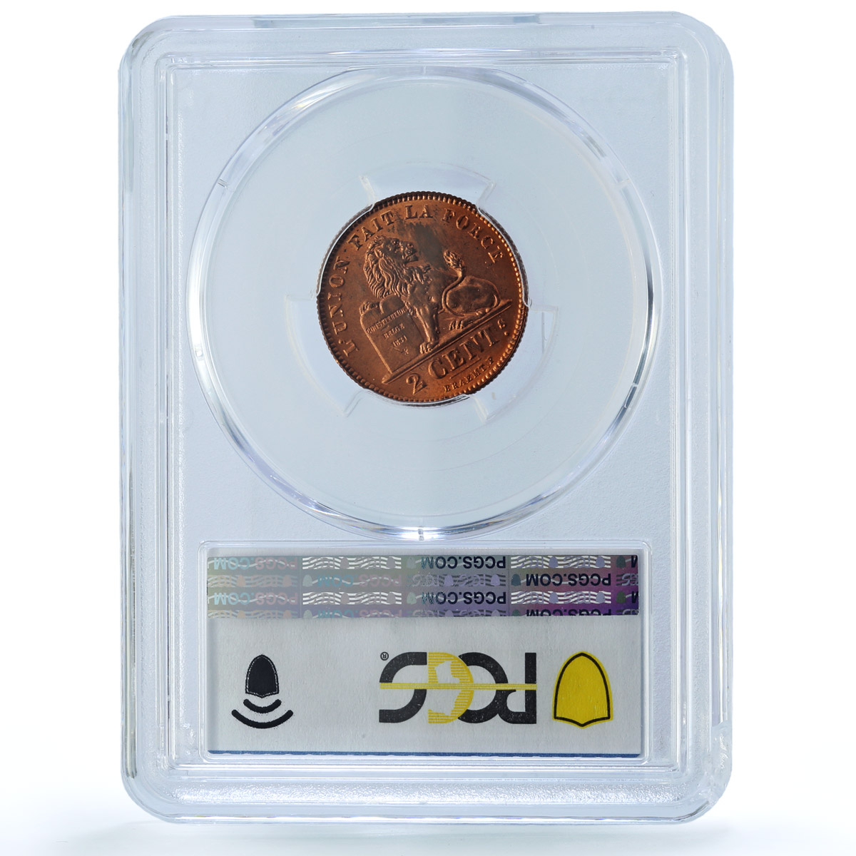 Belgium 2 cents Albert I Coinage Lion Arms French Legend MS64 PCGS Cu coin 1912 Belgium 2 cents Albert I Coinage Lion Arms French Legend MS64 PCGS Cu coin 1912