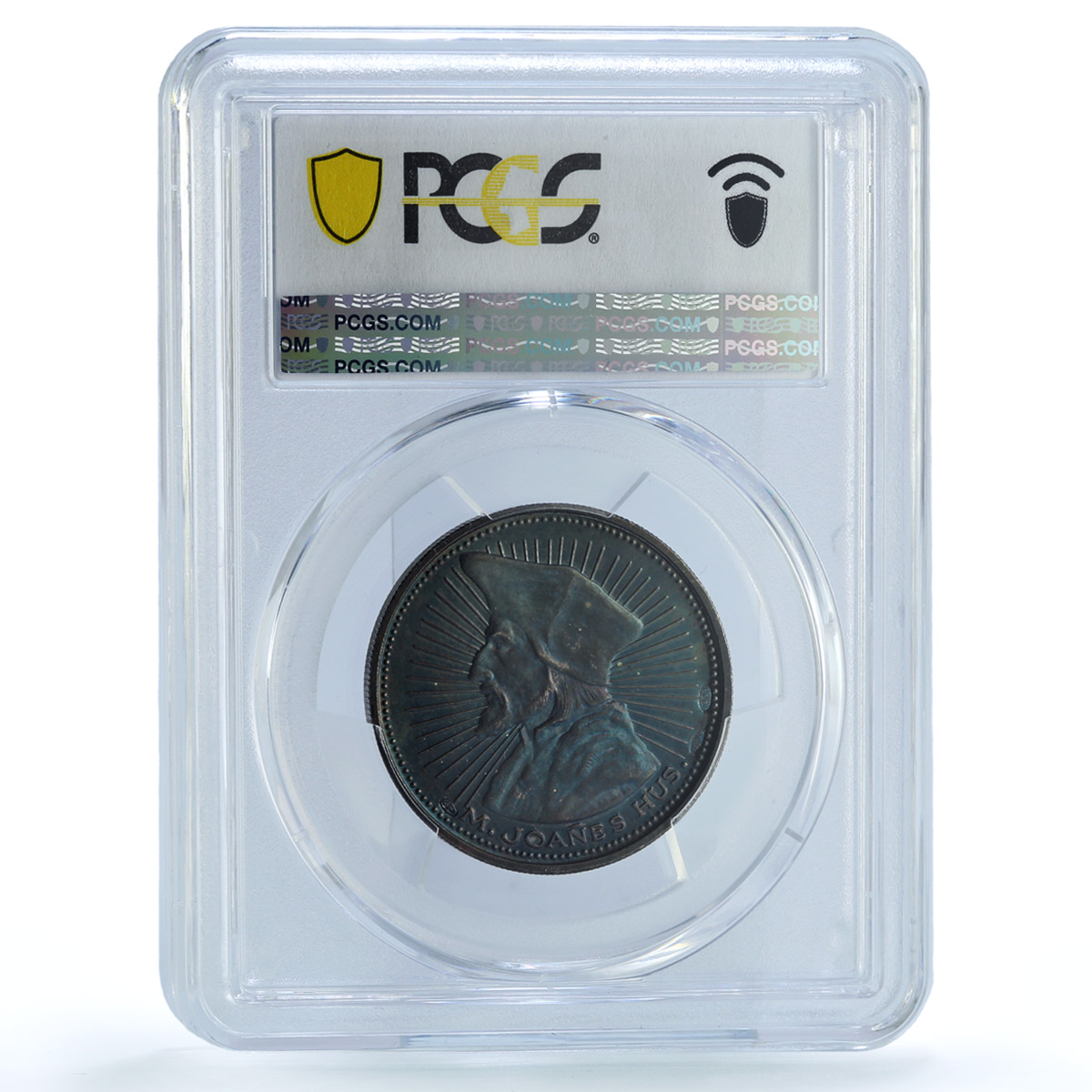 Czechoslovakia Alexander Dubcek Jan Hus Politics SP65 PCGS silver medal 1968 Czechoslovakia Alexander Dubcek Jan Hus Politics SP65 PCGS silver medal 1968