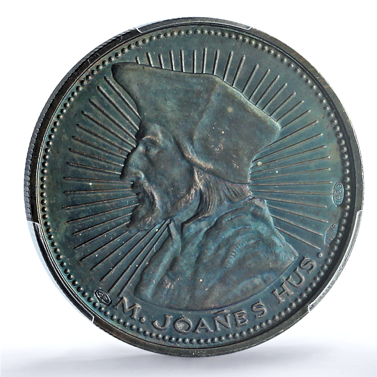 Czechoslovakia Alexander Dubcek Jan Hus Politics SP65 PCGS silver medal 1968 Czechoslovakia Alexander Dubcek Jan Hus Politics SP65 PCGS silver medal 1968