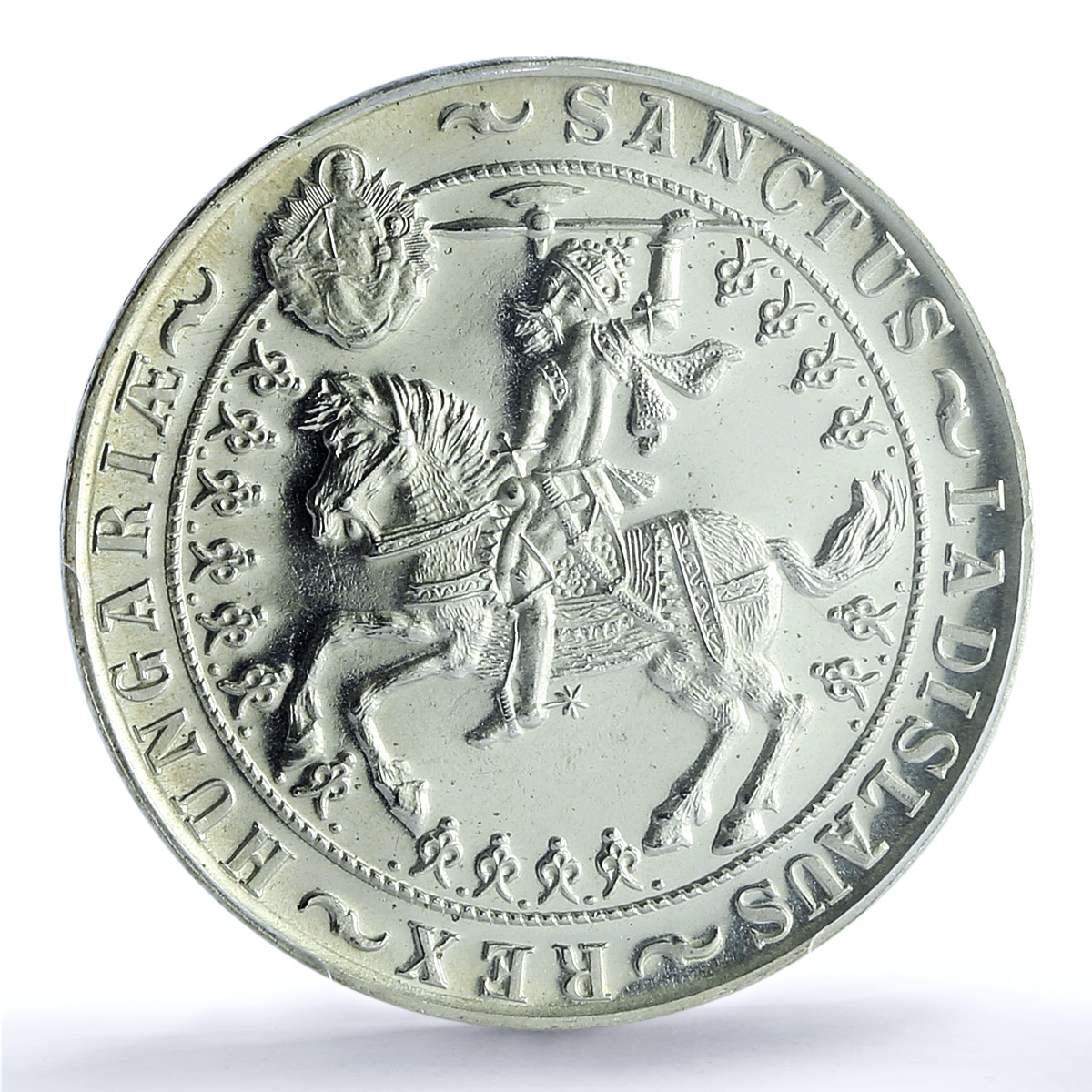 Hungary 5 pengo Saint Ladislav on Horseback RESTRIKE PR66 PCGS silver coin 1929 Hungary 5 pengo Saint Ladislav on Horseback RESTRIKE PR66 PCGS silver coin 1929