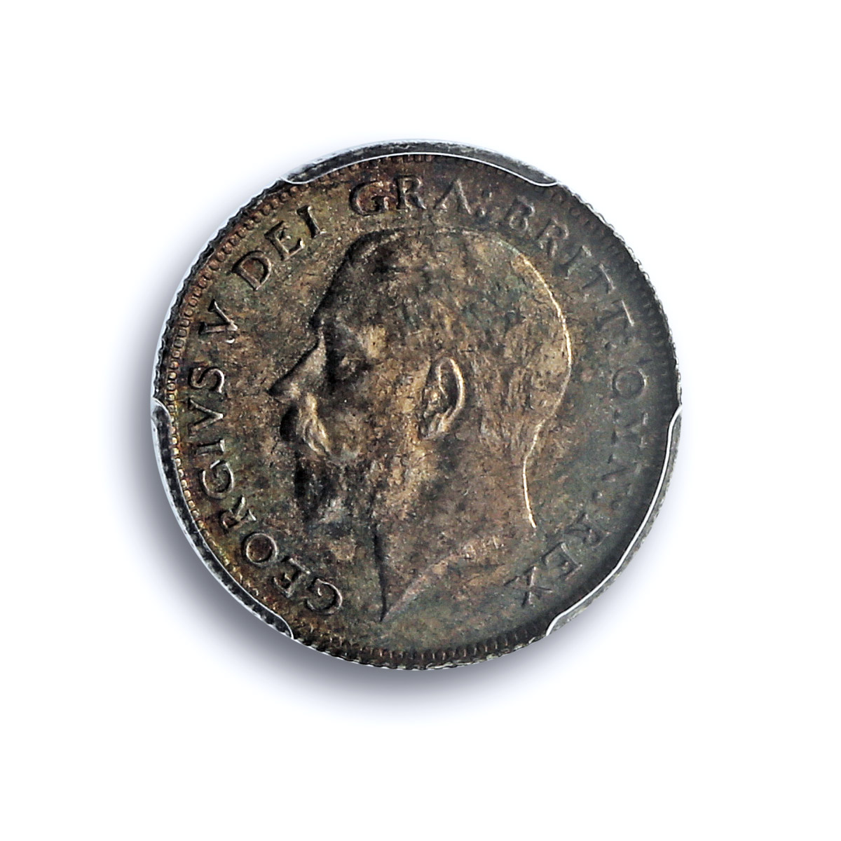 Great Britain 6 pence Regular Coinage George V KM-815 MS64 PCGS silver coin 1914