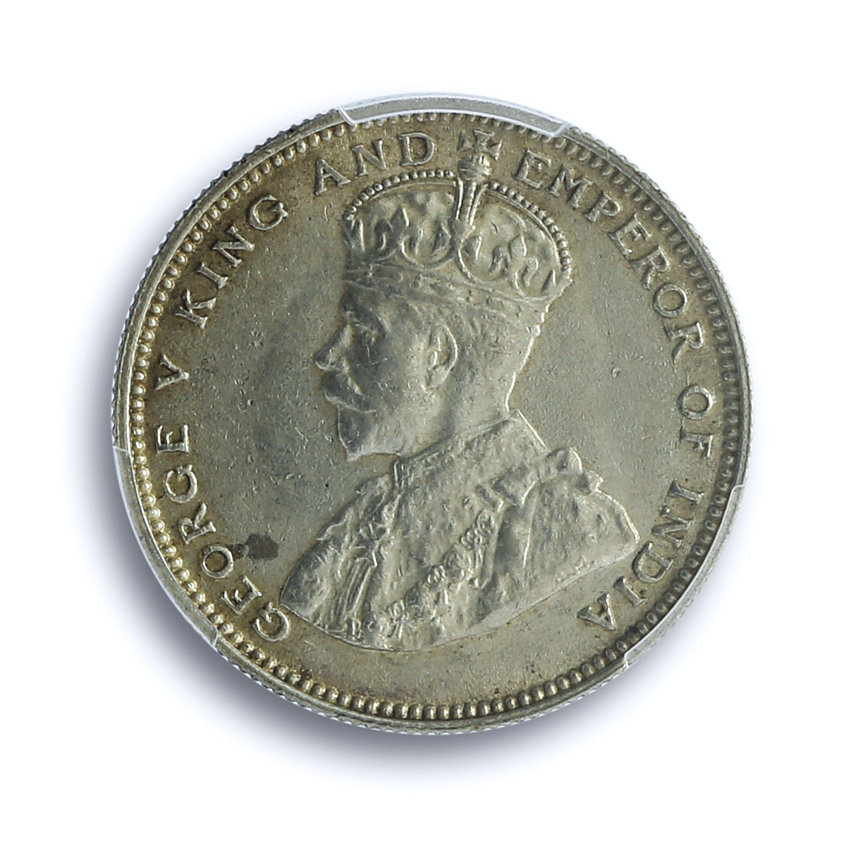 Straits Settlements 20 cents George V Round Top 3 KM-35b AU58 PCGS Ag coin 1935 Straits Settlements 20 cents George V Round Top 3 KM-35b AU58 PCGS Ag coin 1935