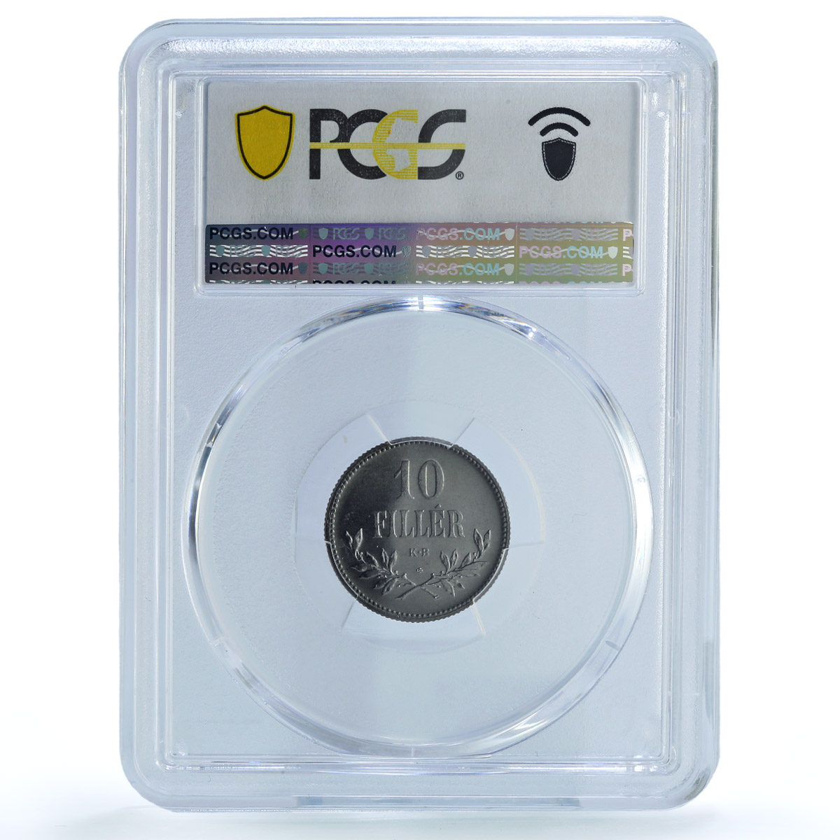Hungary 10 filler Charles IV RESTRIKE PROOF Variety KM-496 PR66 PCGS coin 1918 Hungary 10 filler Charles IV RESTRIKE PROOF Variety KM-496 PR66 PCGS coin 1918