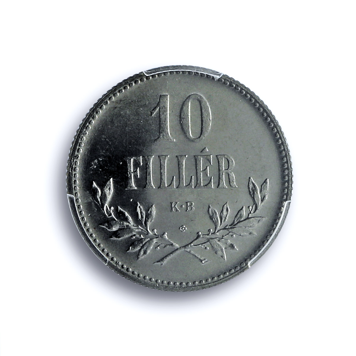 Hungary 10 filler Charles IV RESTRIKE PROOF Variety KM-496 PR66 PCGS coin 1918 Hungary 10 filler Charles IV RESTRIKE PROOF Variety KM-496 PR66 PCGS coin 1918
