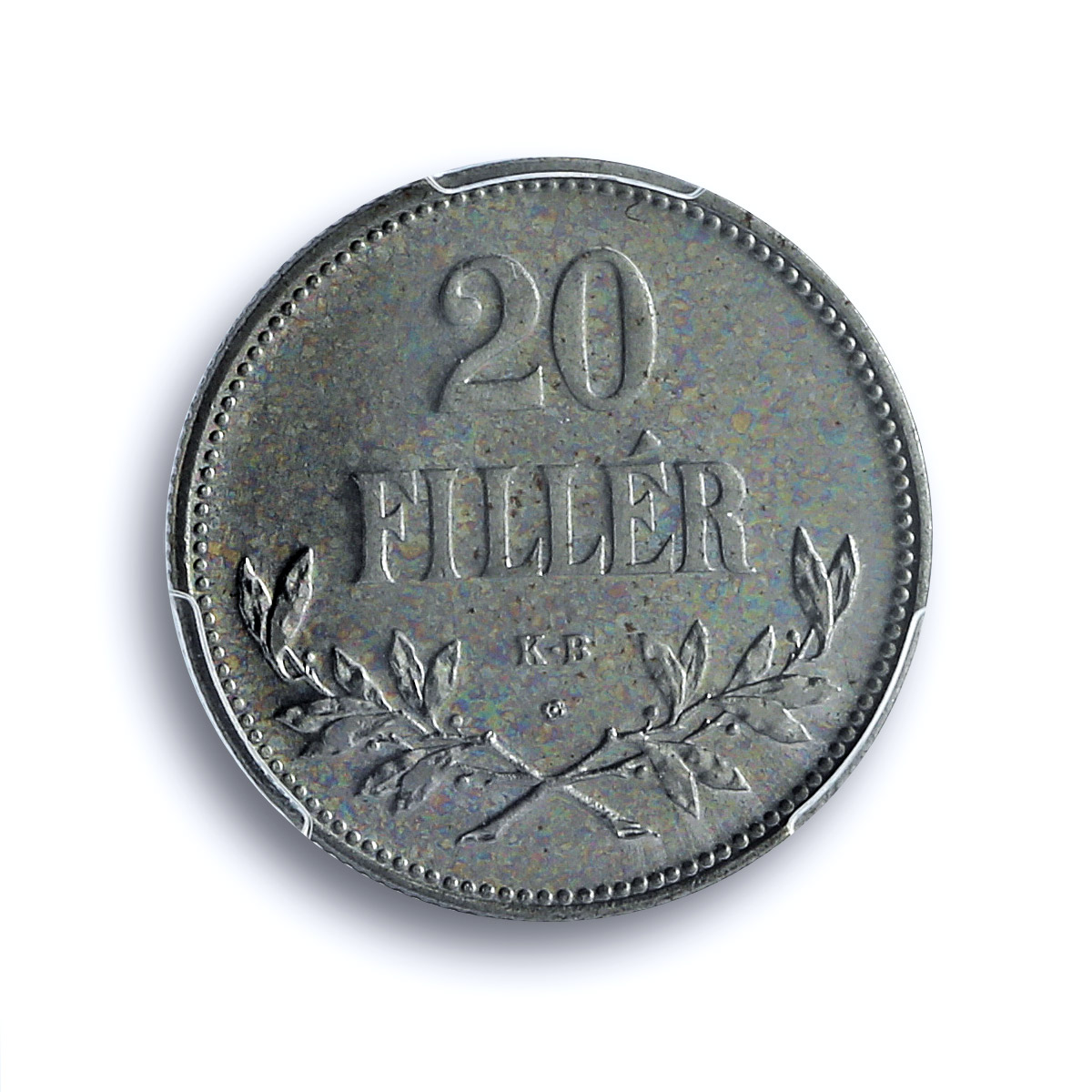 Hungary 20 filler Charles IV RESTRIKE PROOF Variety KM-498 PR66 PCGS coin 1918 Hungary 20 filler Charles IV RESTRIKE PROOF Variety KM-498 PR66 PCGS coin 1918