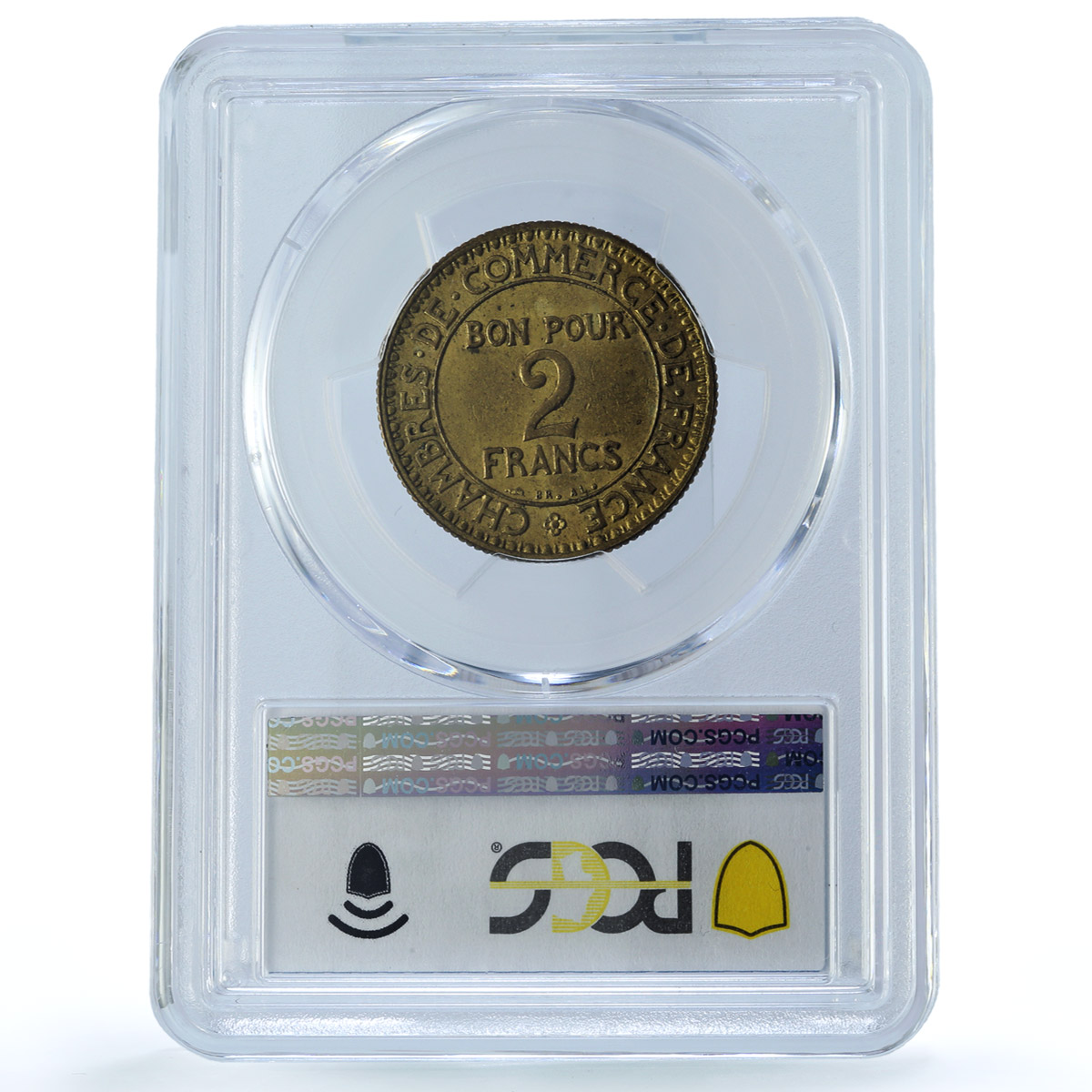 France 2 francs Mercury Commerce Chambers Coinage MS64 PCGS CuAl coin 1924 France 2 francs Mercury Commerce Chambers Coinage MS64 PCGS CuAl coin 1924