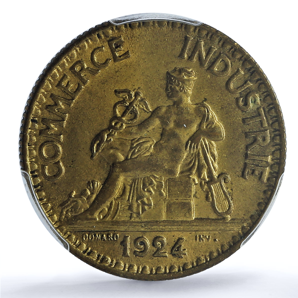 France 2 francs Mercury Commerce Chambers Coinage MS64 PCGS CuAl coin 1924 France 2 francs Mercury Commerce Chambers Coinage MS64 PCGS CuAl coin 1924