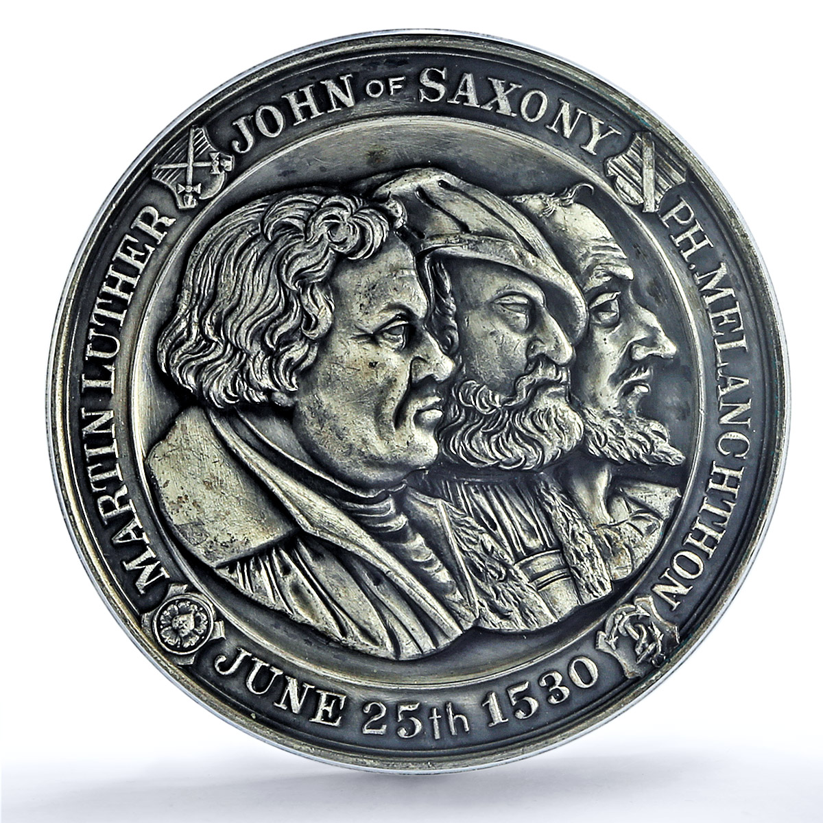 Germany Augsburg Confession Melanchton Luther Matte SP62 PCGS silver medal 1930 Germany Augsburg Confession Melanchton Luther Matte SP62 PCGS silver medal 1930