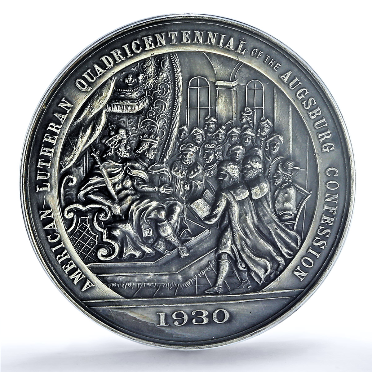 Germany Augsburg Confession Melanchton Luther Matte SP62 PCGS silver medal 1930 Germany Augsburg Confession Melanchton Luther Matte SP62 PCGS silver medal 1930